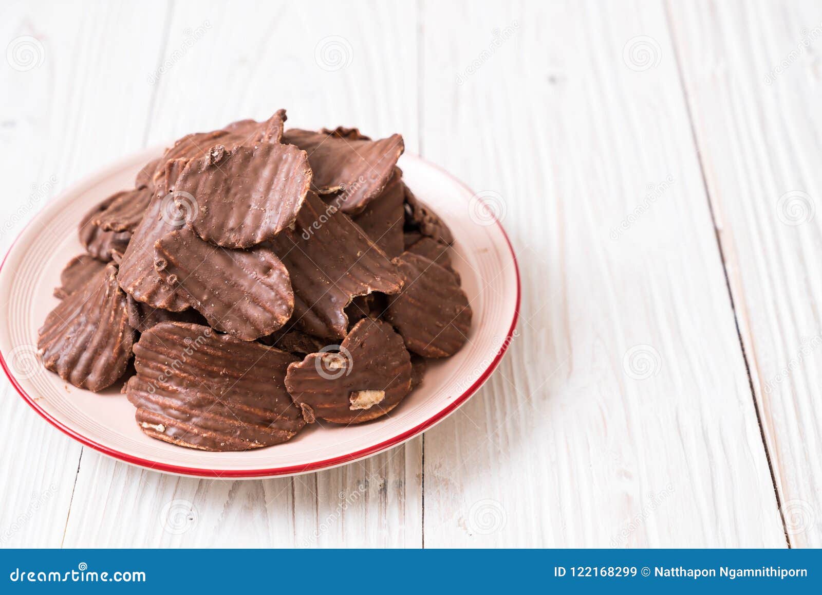 Potato Chips with Chocolate Stock Image Image of appetizer, chocolate