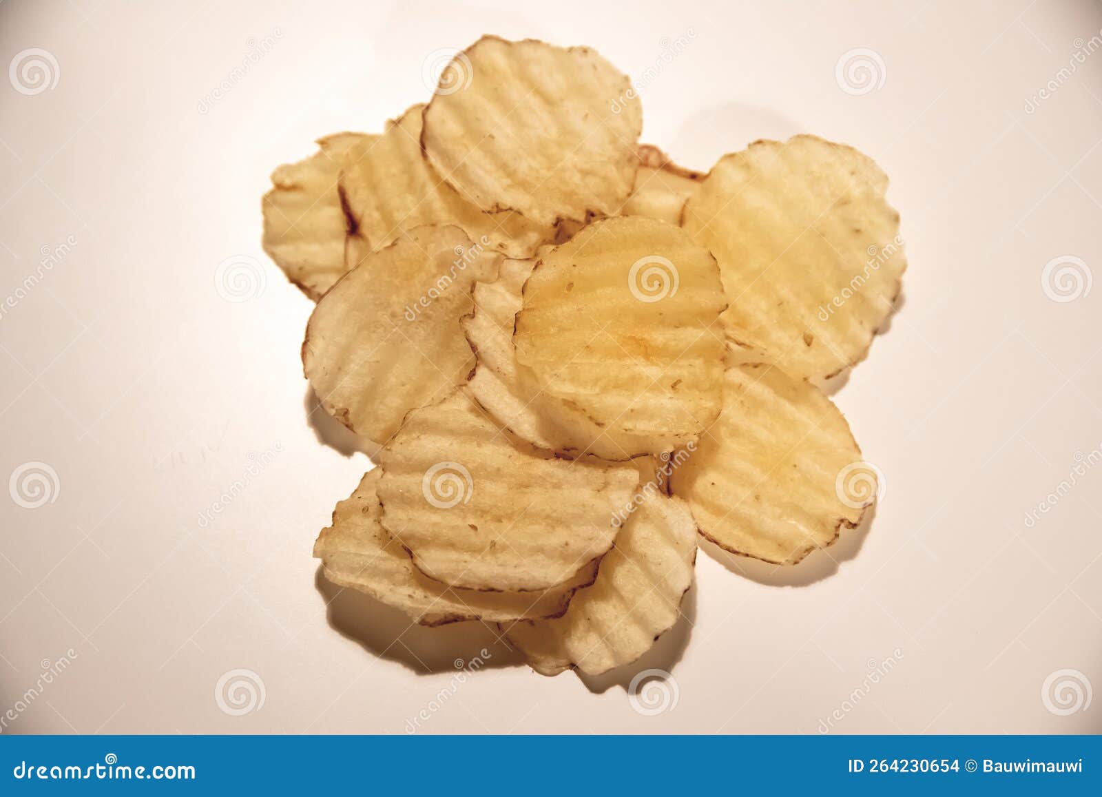 Potato Chips Isolated on White Background Stock Photo Image of snack