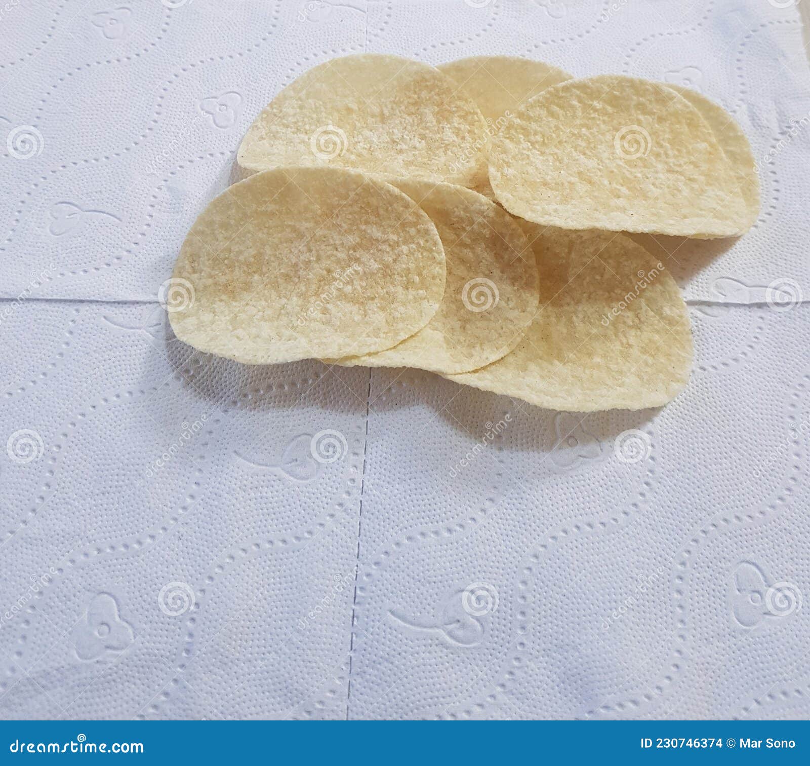 These are Potato Chips Made from Potato Stock Photo Image of food