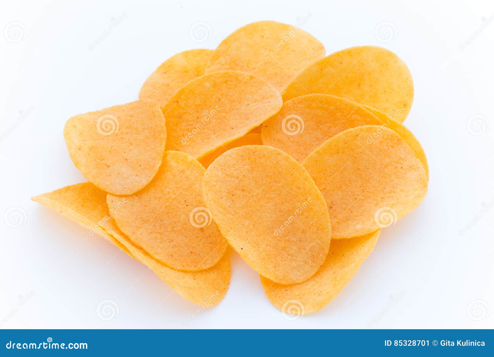 Potato Chips on the Papric. Eco Food. Stock Image Image of crisps
