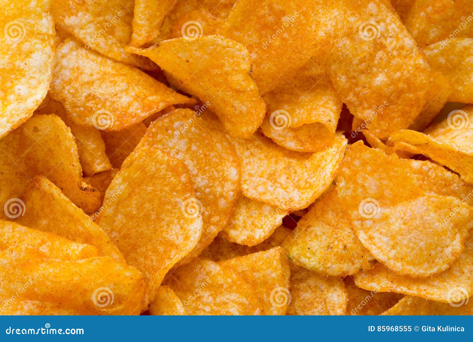 Potato Chips on the Papric. Eco Food. Stock Image Image of chip