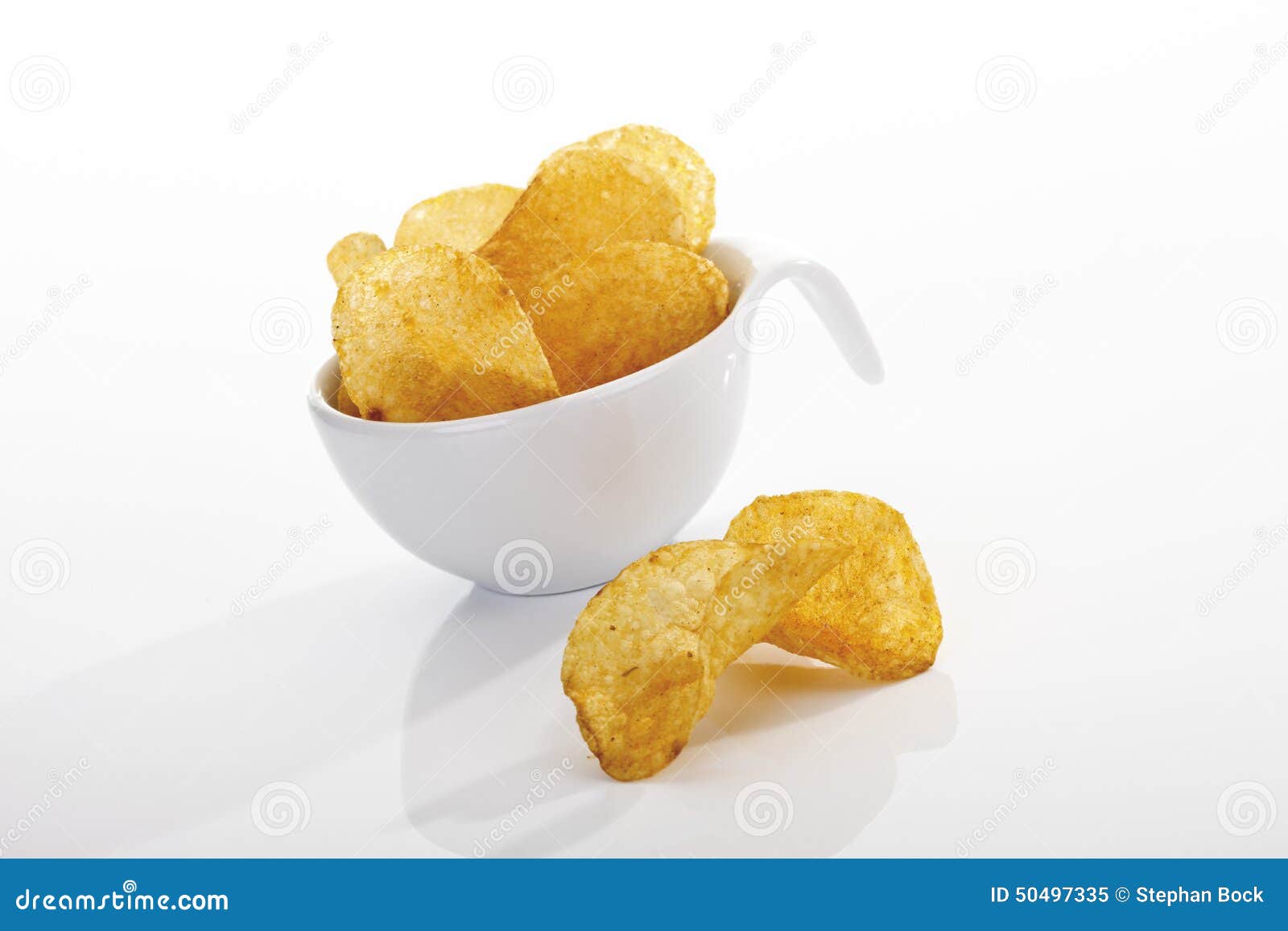Potato Chips in Plastic Cup Stock Image Image of salted, temptation