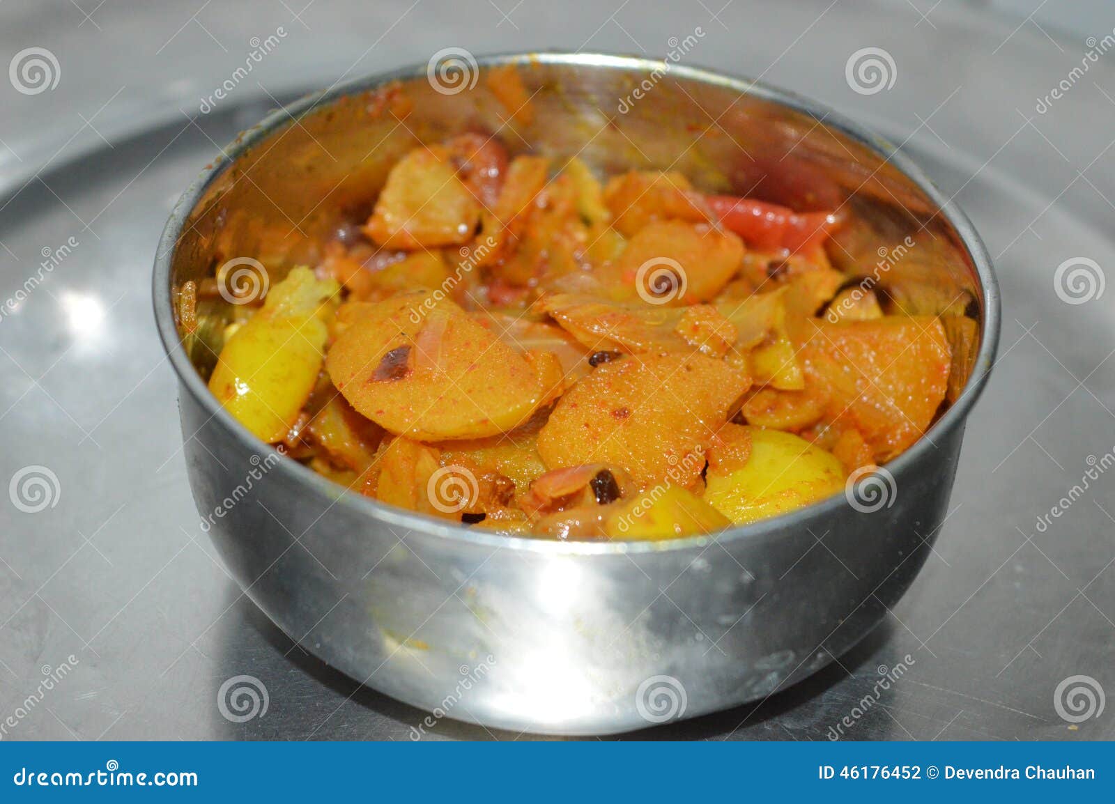 Potato dish stock photo. Image of potato, indian, dish - 46176452