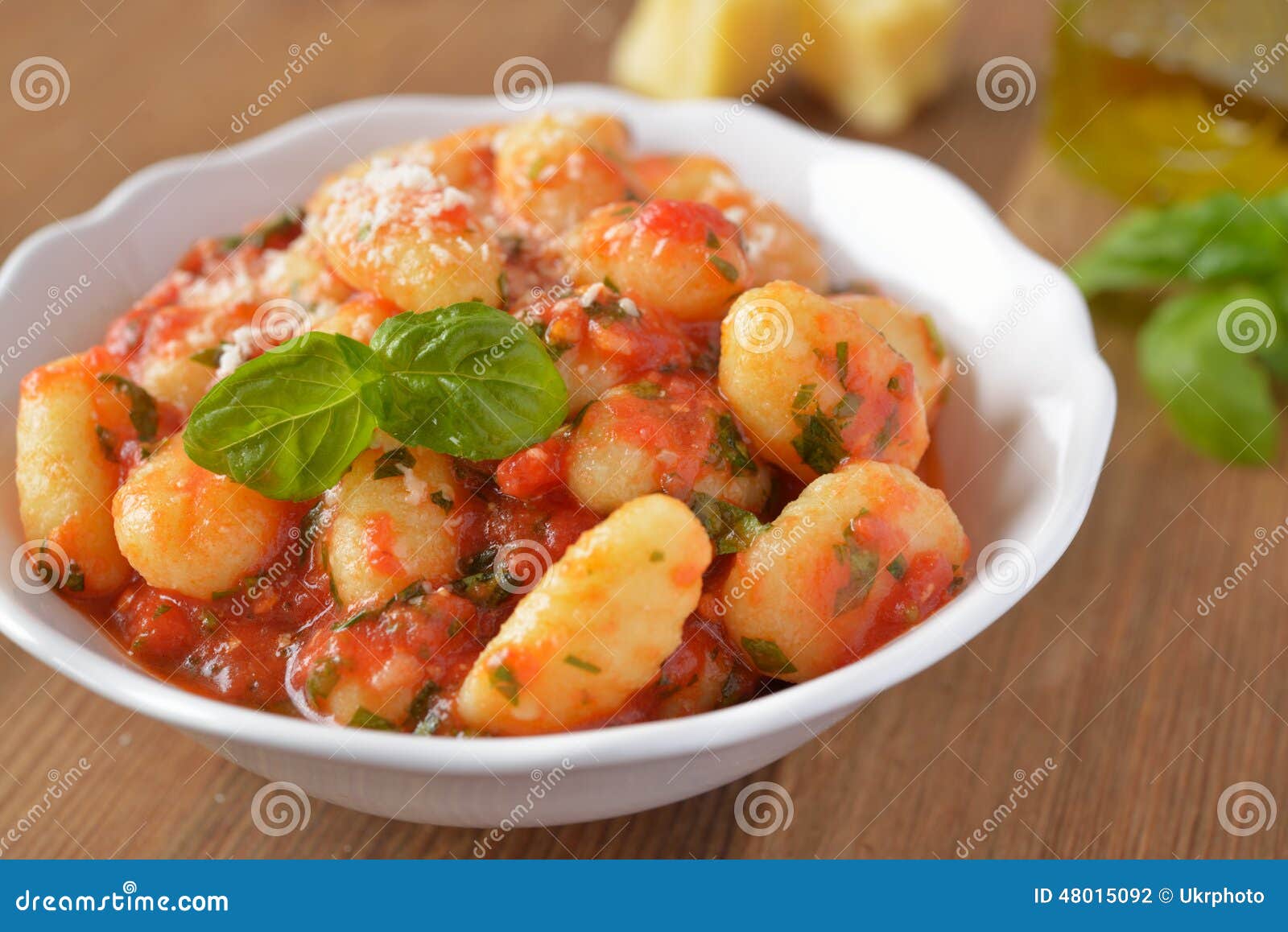 Potato Gnocchi with Tomato Sauce Stock Photo Image of macro, lunch