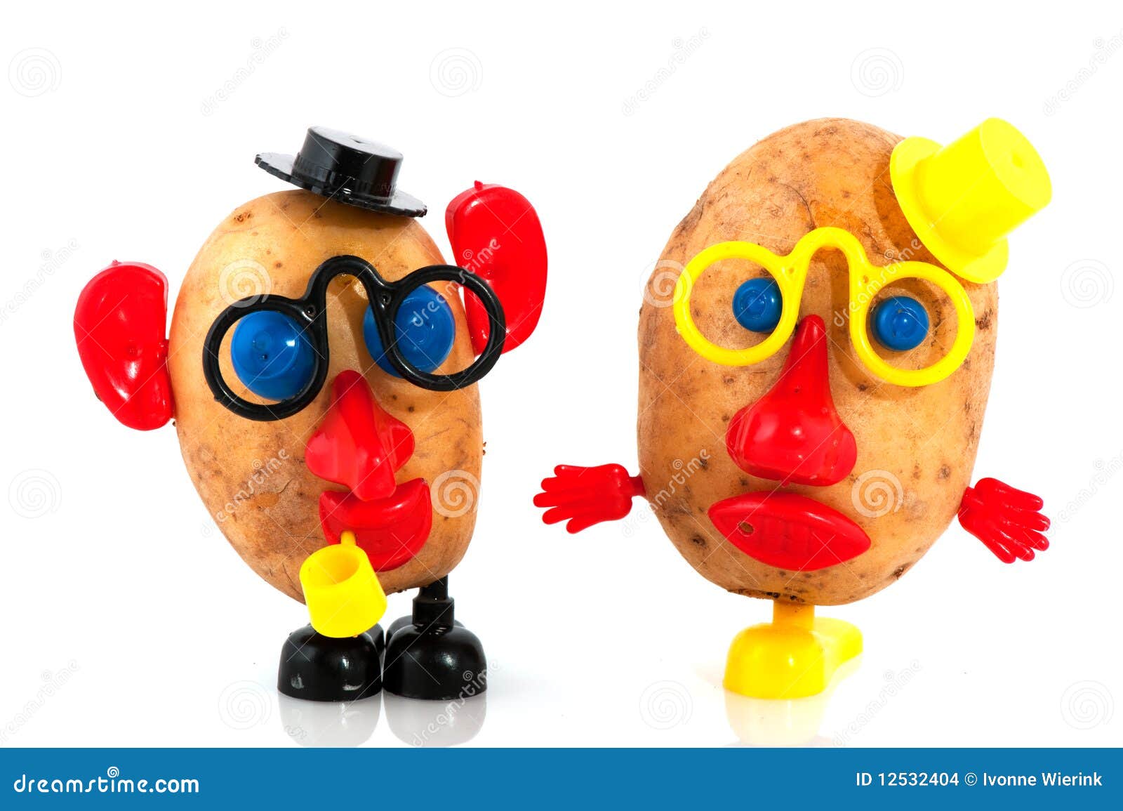 Potato heads stock photo. Image of face, play, isolated 12532404