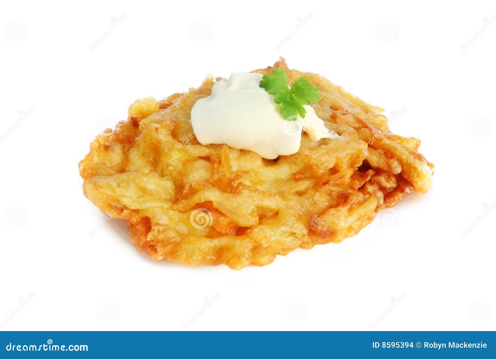 Potato Pancake / Griddle Cake On Plate Isolated RoyaltyFree Stock