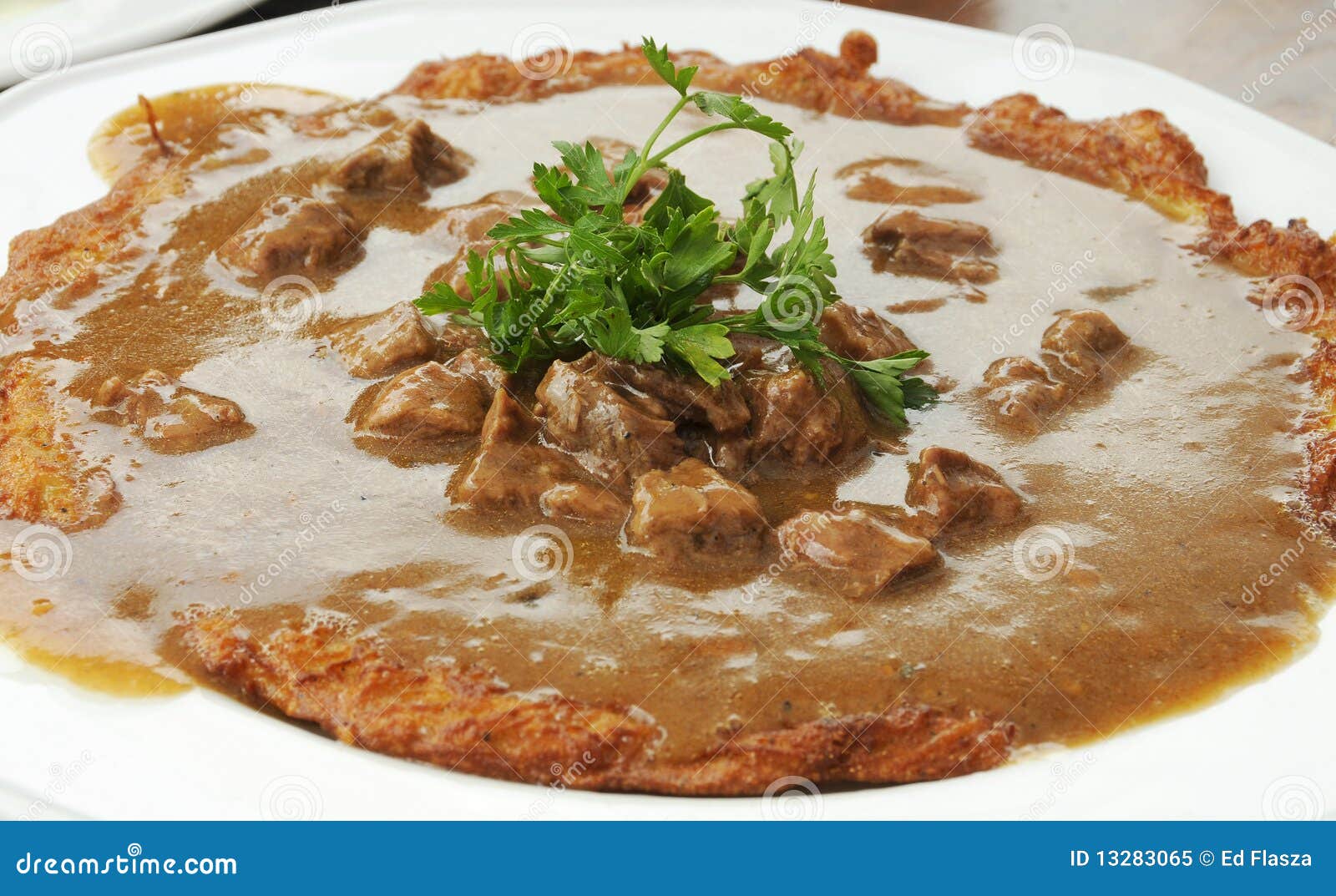 Potato Pancake / Griddle Cake On Plate Isolated RoyaltyFree Stock