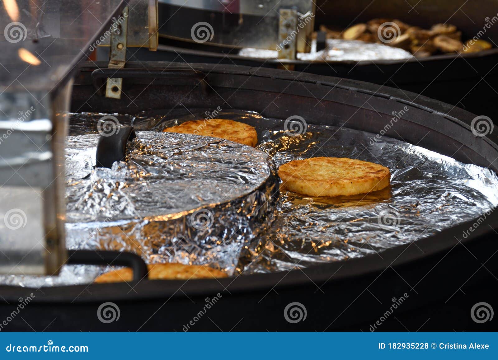 potato pancakes, draniki, deruny, latkes, raggmunk or boxties, shallow-fried pancakes grated potato