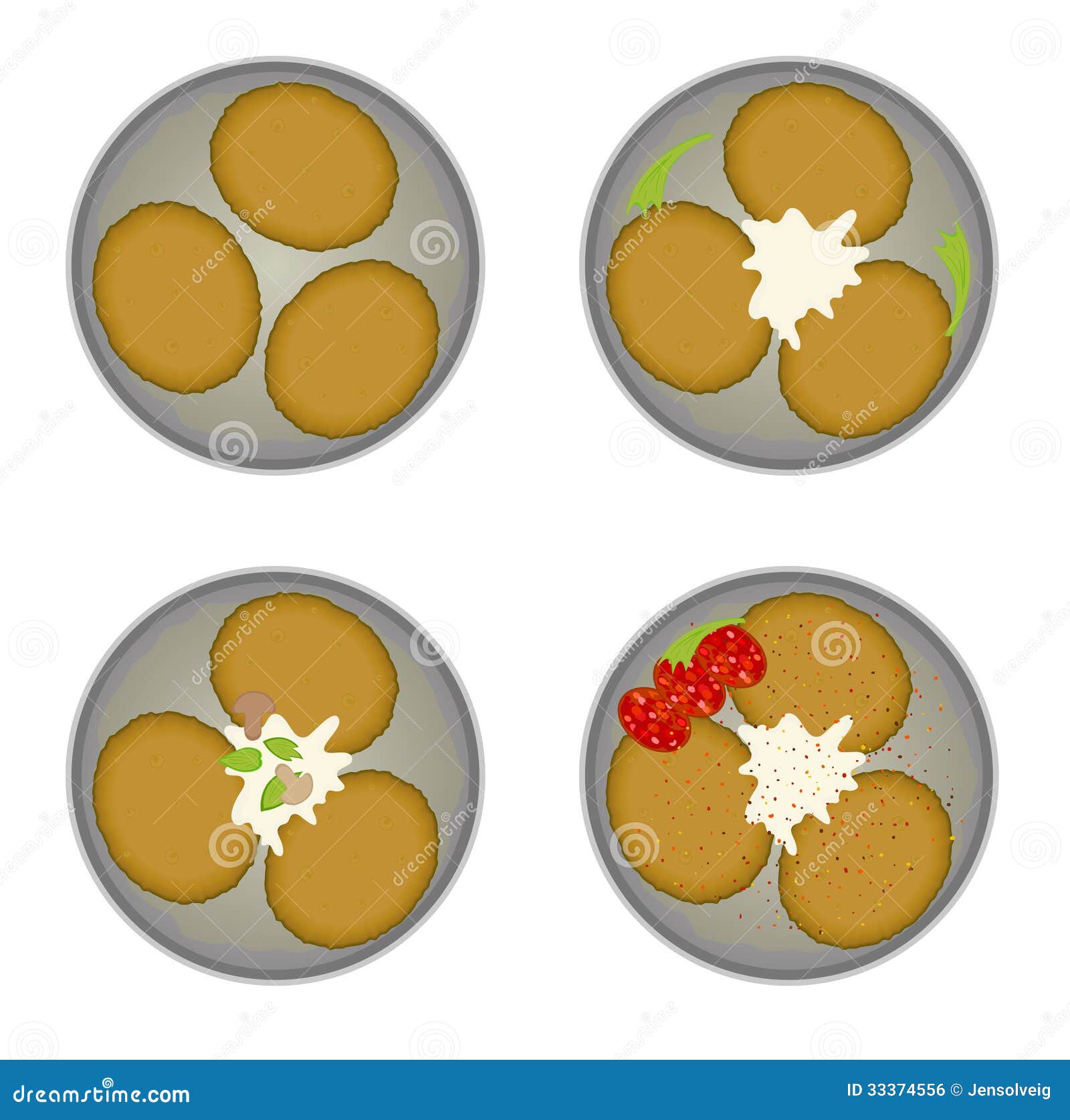 Potato pancakes stock vector. Illustration of batter 33374556