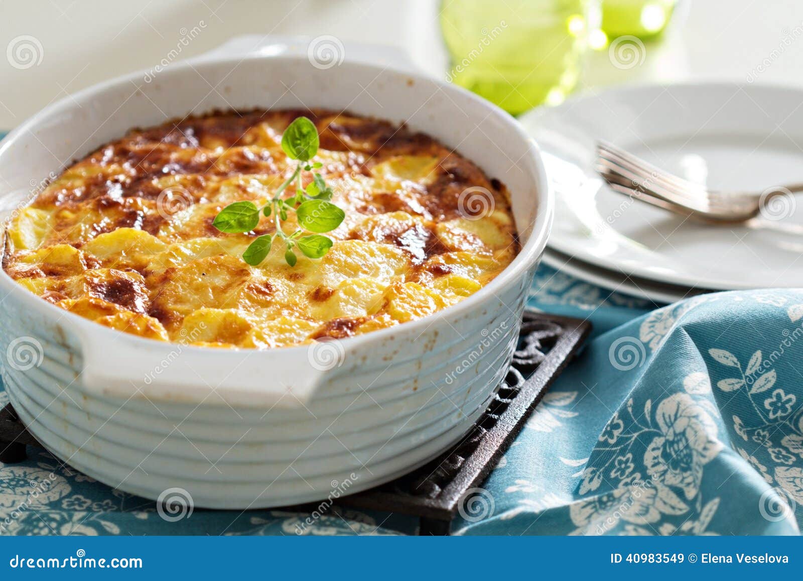 Potato and Pepper Breakfast Gratin Stock Image Image of breakfast, food 40983549