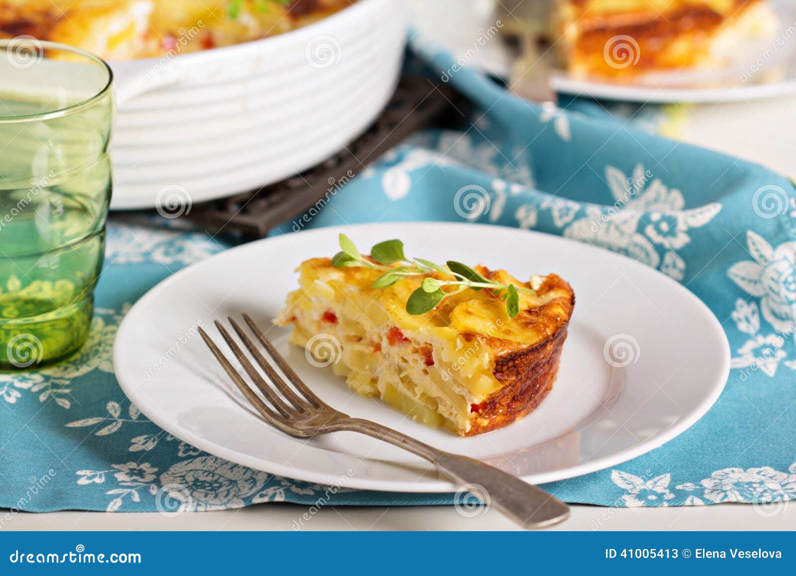 Potato and Pepper Breakfast Gratin Stock Image Image of casserole, breakfast 41005413