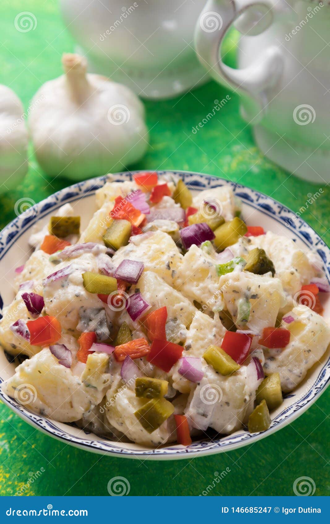 Potato Salad with Mayonnaise Dressing Stock Image Image of mayonnaise