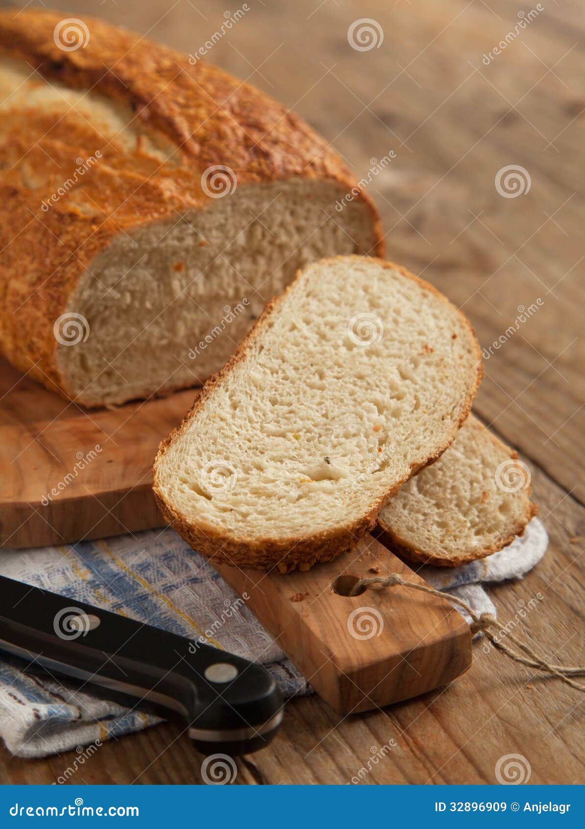 Potato scallion bread stock image. Image of bread, slice 32896909