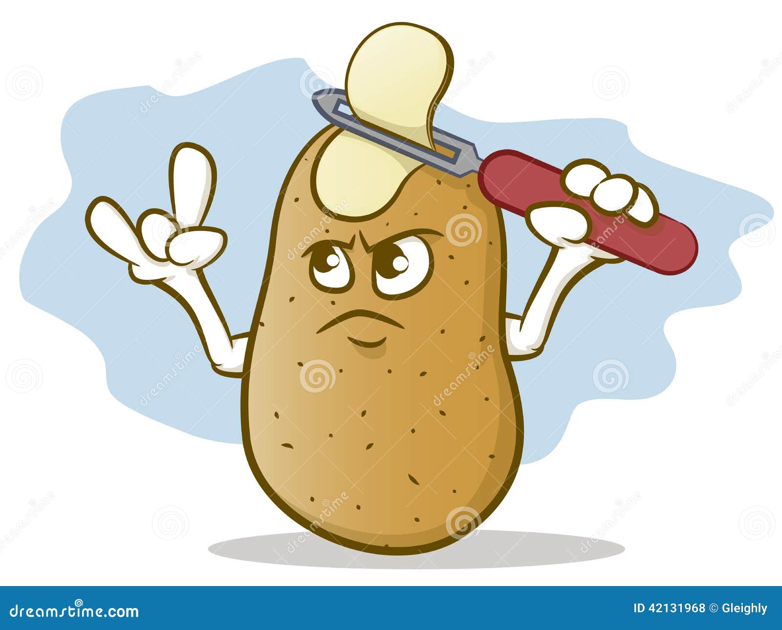 Potato Skin Head Stock Vector - Image: 42131968