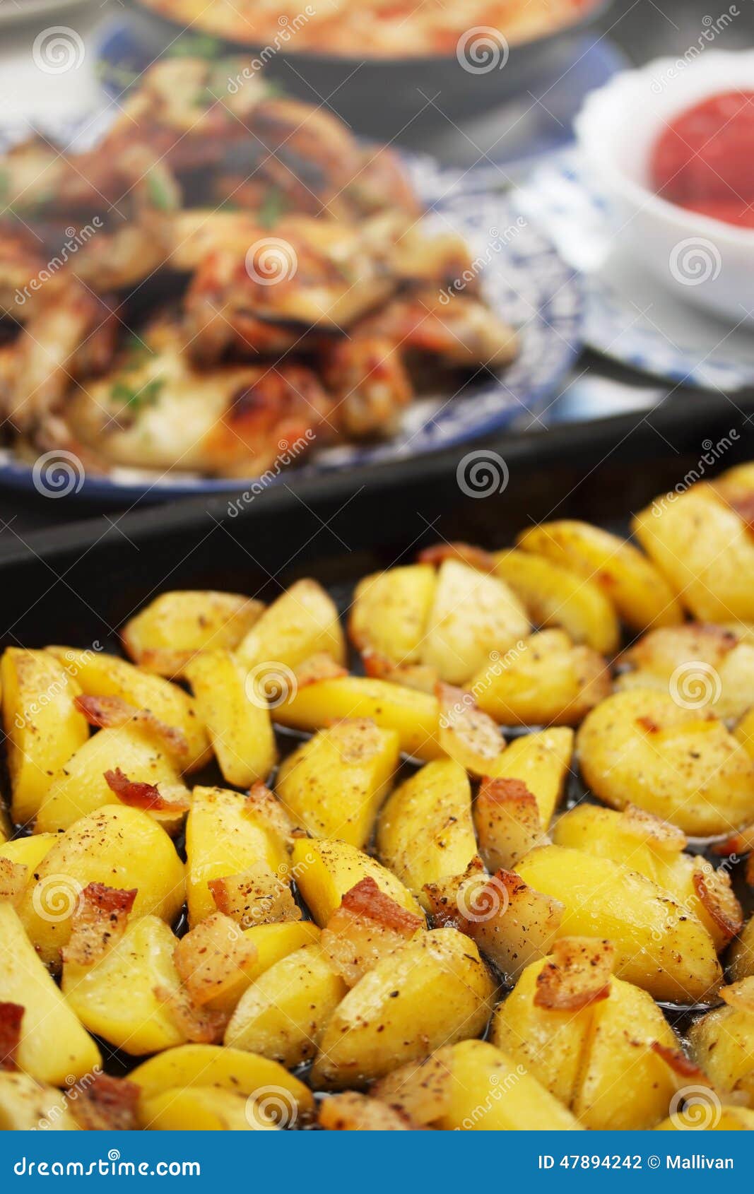 Potato stew in the oven stock photo. Image of meal, color 47894242