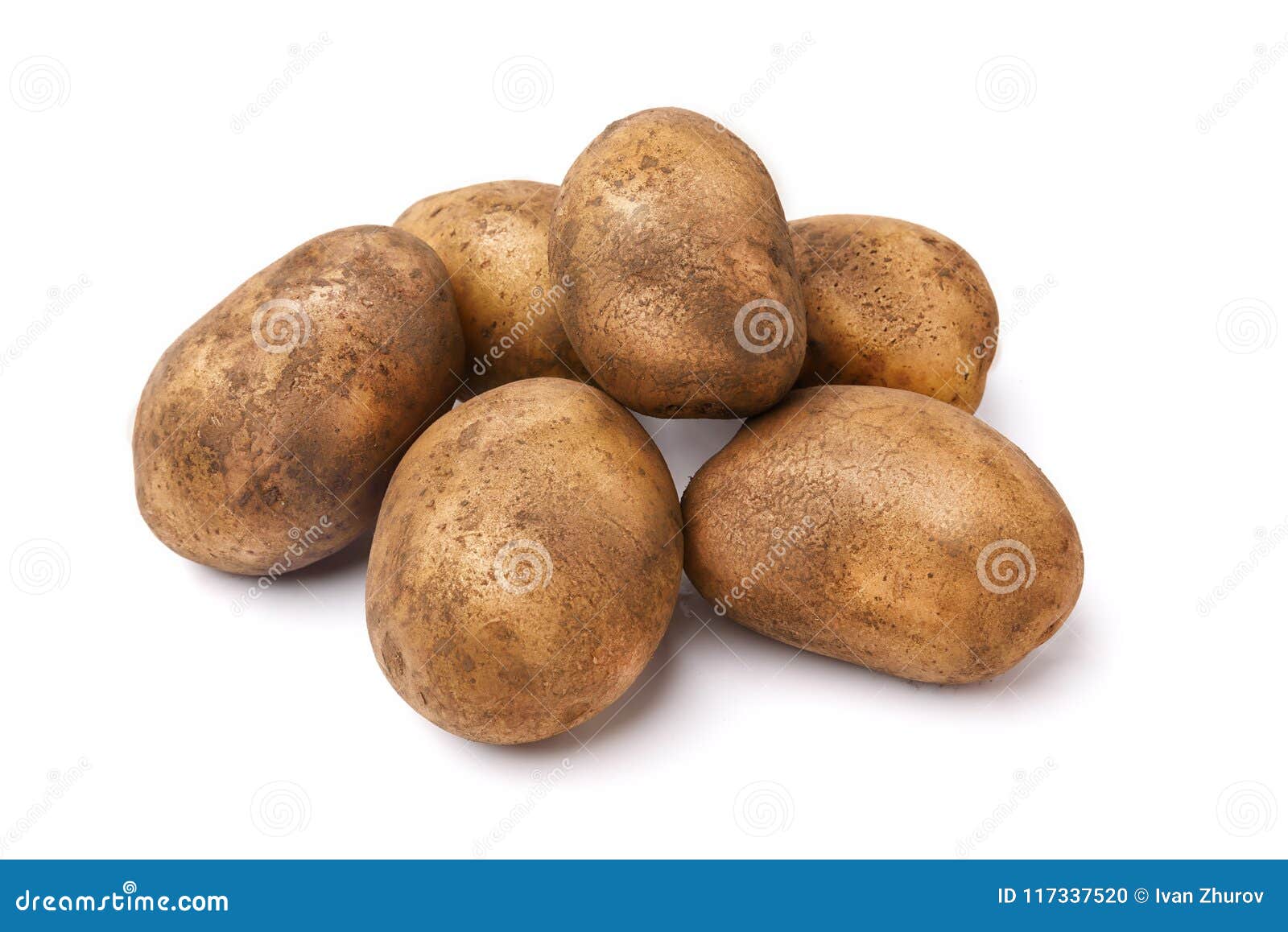 potato tubers isolated background preview