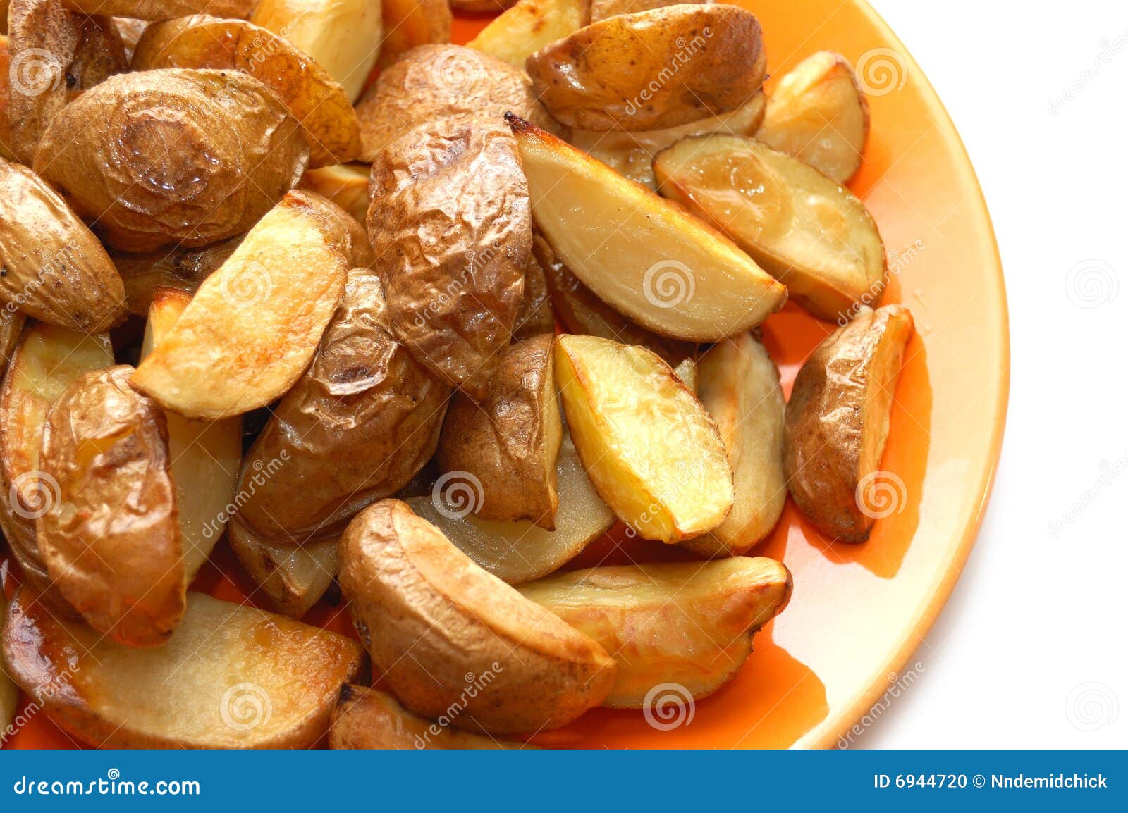 Potatoes Baked in Their Jackets Stock Photo Image of plate, food 6944720