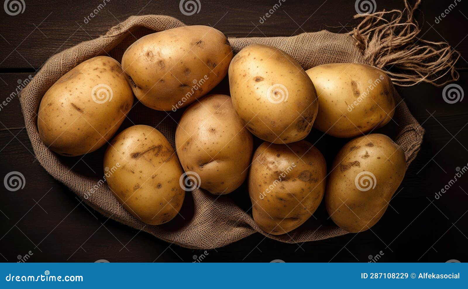 Carbohydrate Source Potatoes Stock Illustration Illustration of