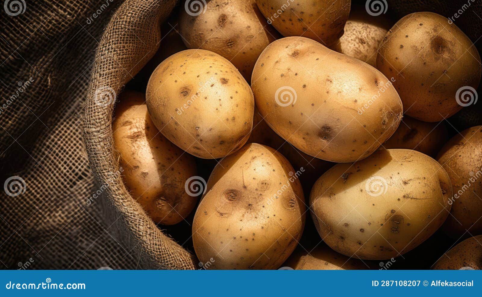 Carbohydrate Source Potatoes Stock Illustration Illustration of