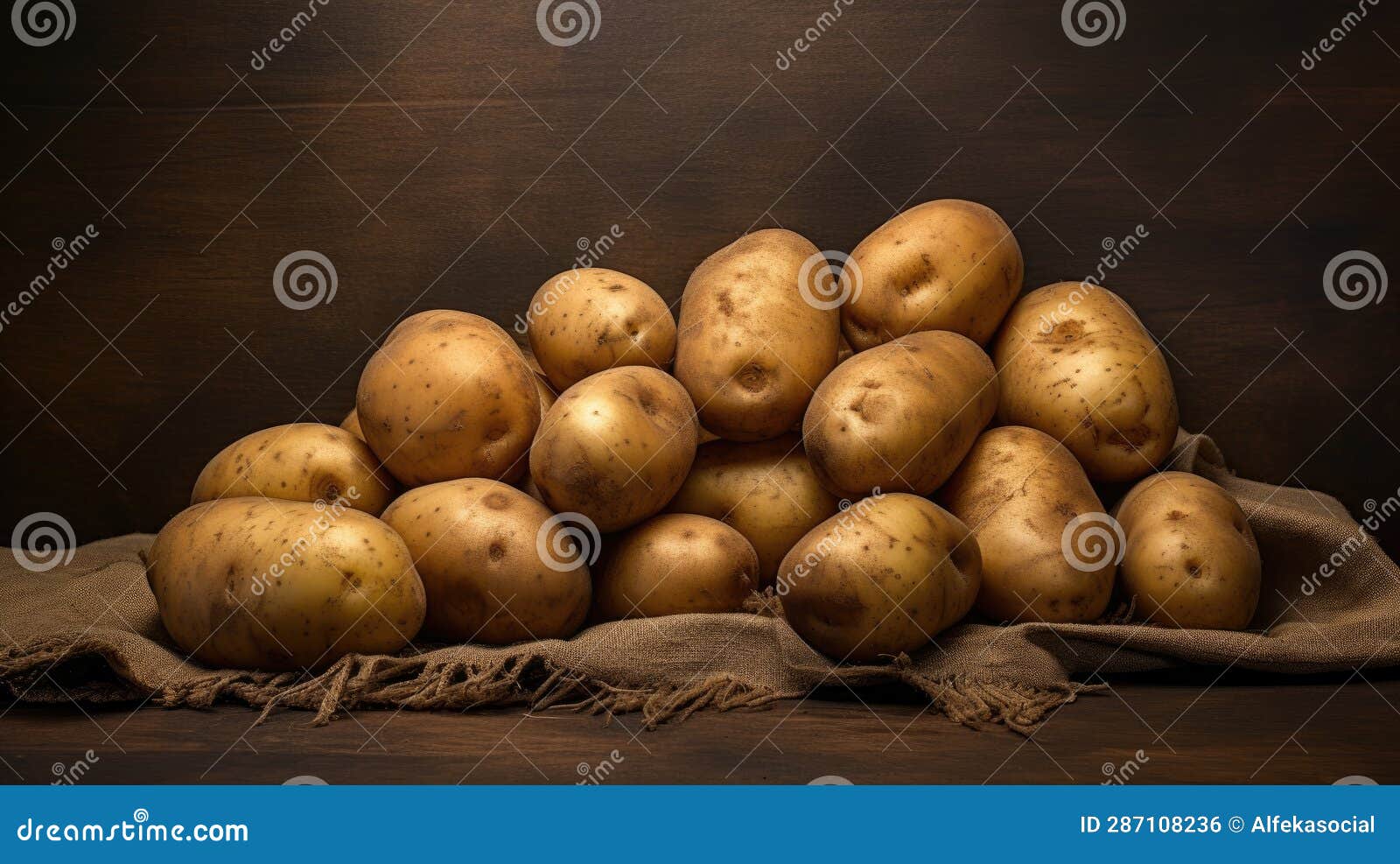 Carbohydrate Source Potatoes Stock Illustration Illustration of