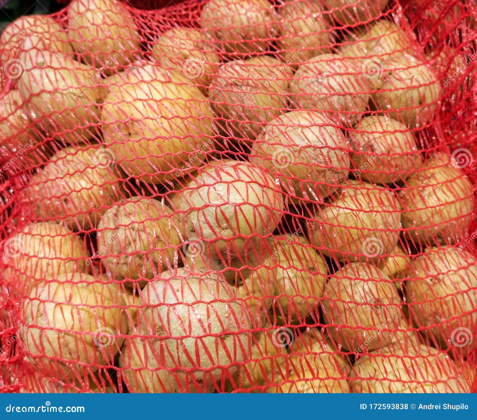Potatoes on the Counter in the Store Stock Photo Image of closeup