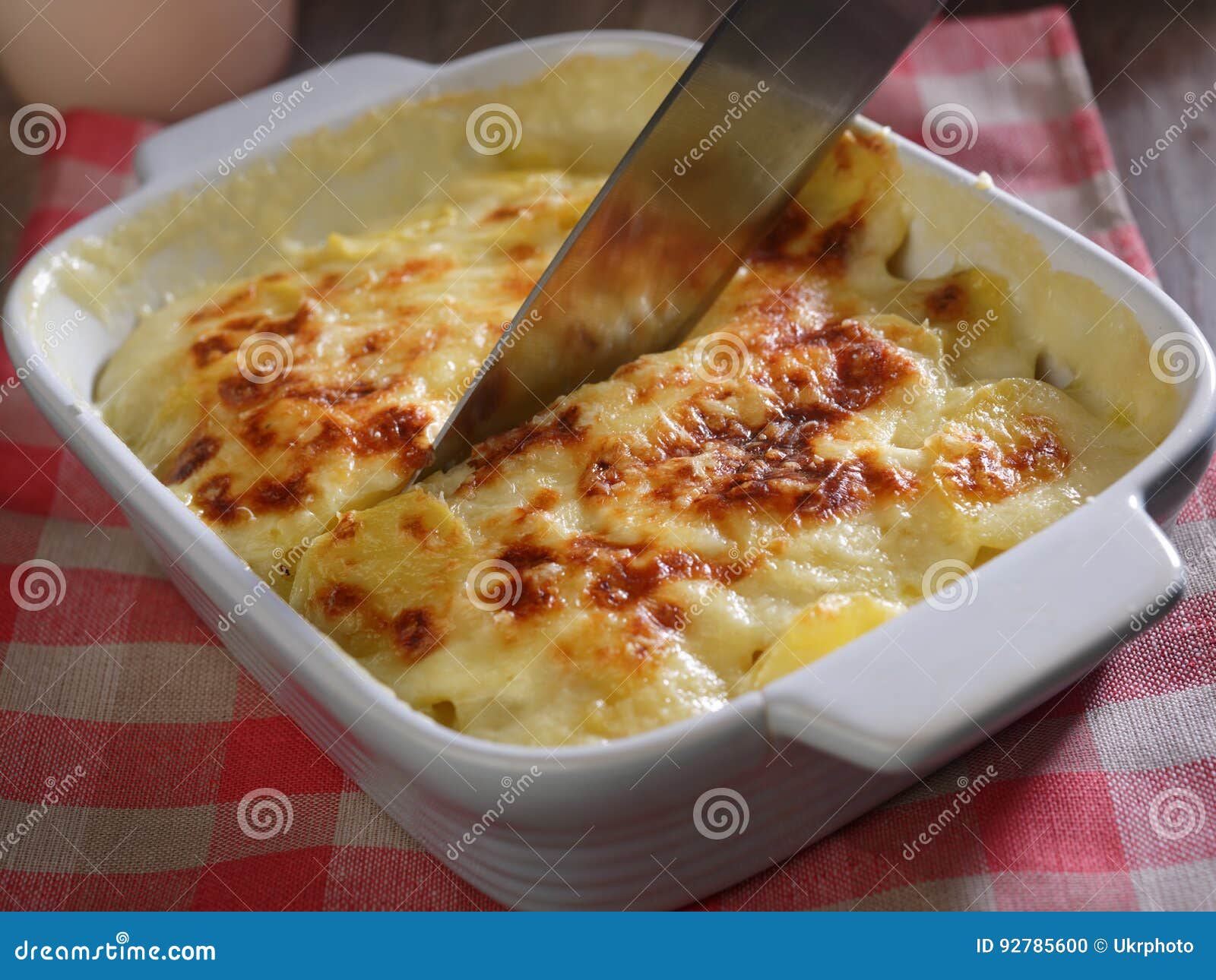 Potatoes a la dauphinoise stock photo. Image of dauphinoise 92785600