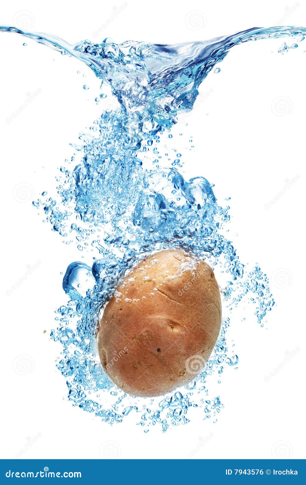 Potatoes Splashing in Water Stock Photo Image of natural, splashes