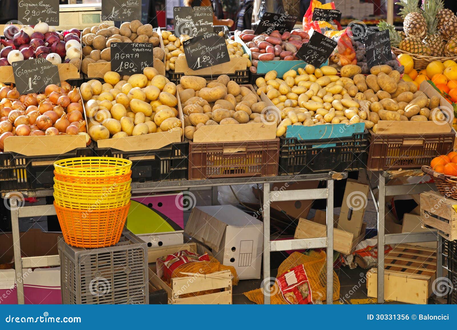 Potatoes stock photo. Image of onion, market, vegetable 30331356
