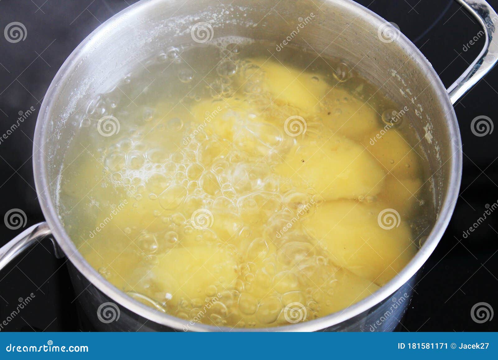 Potatoes in water stock image. Image of healthy, food 181581171