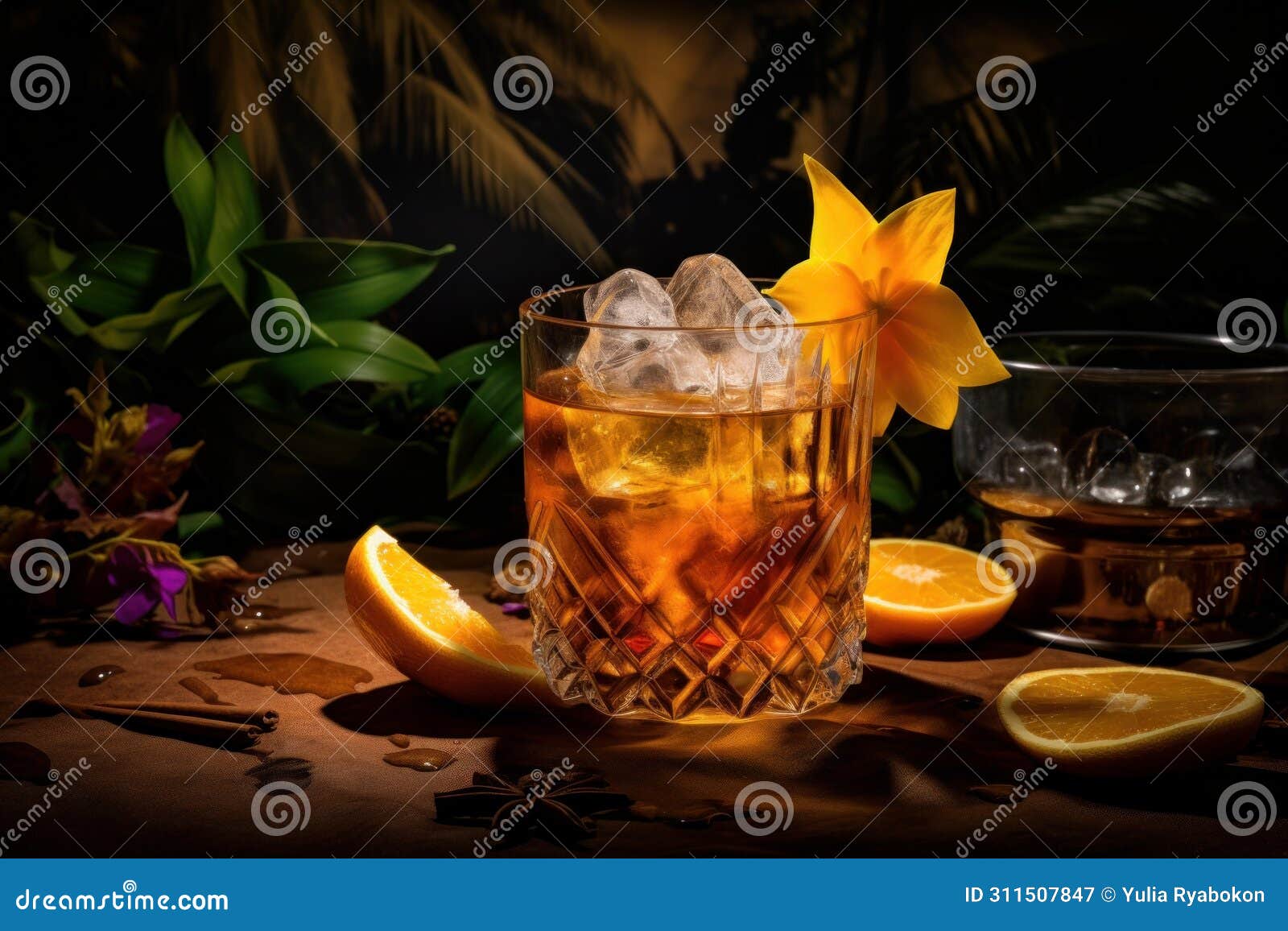 potent rum beach drink. generate ai