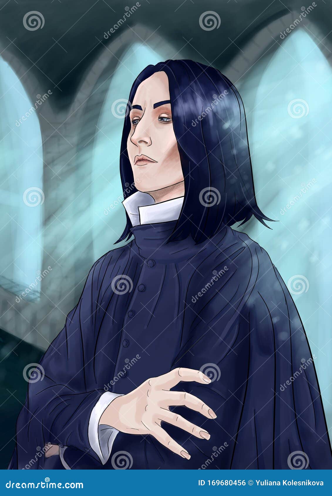 Download Potions Master Professor Severus Snape Portrait Stock ...