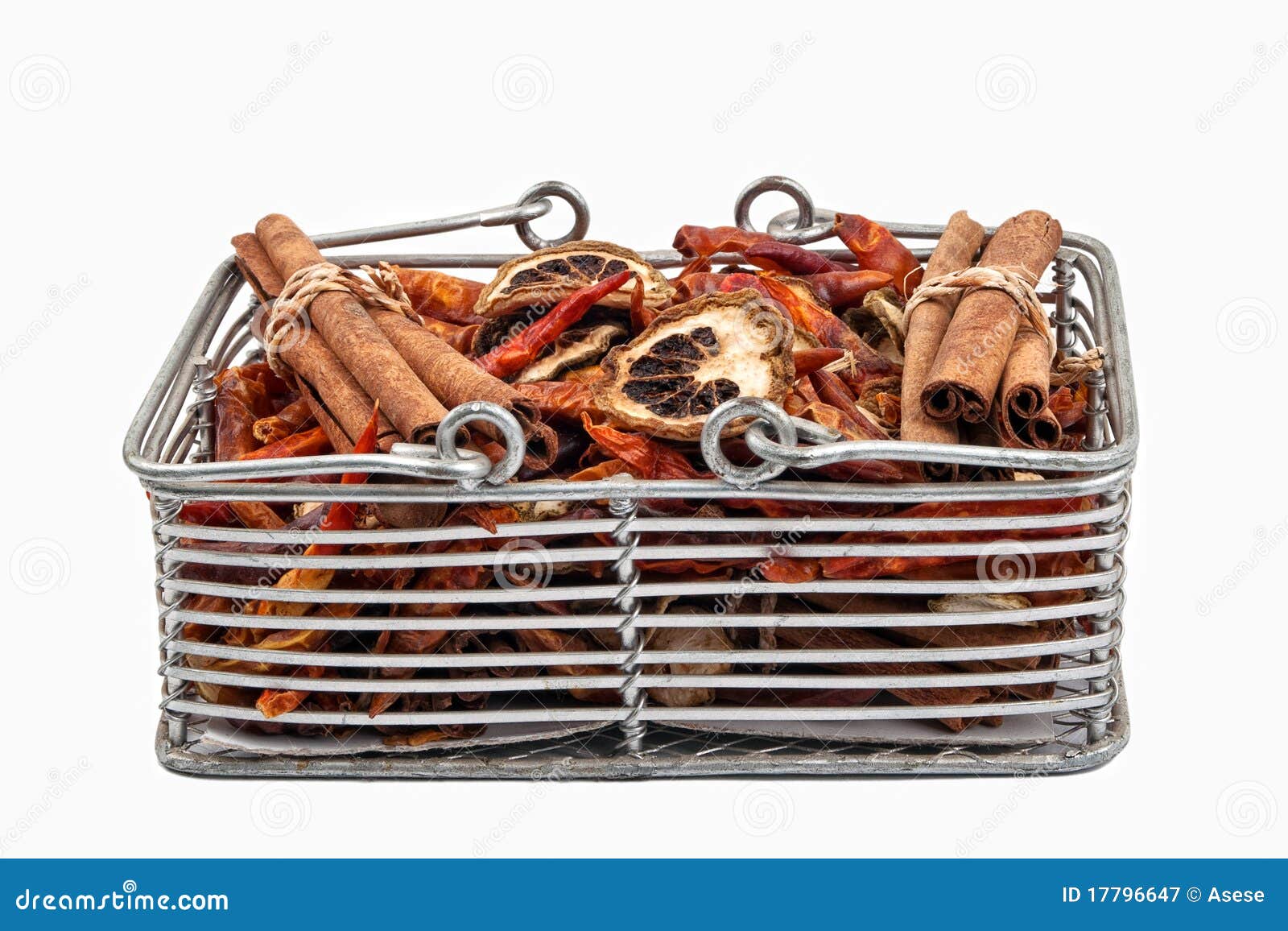 Potpourri in a basket stock image. Image of petals, petal 17796647