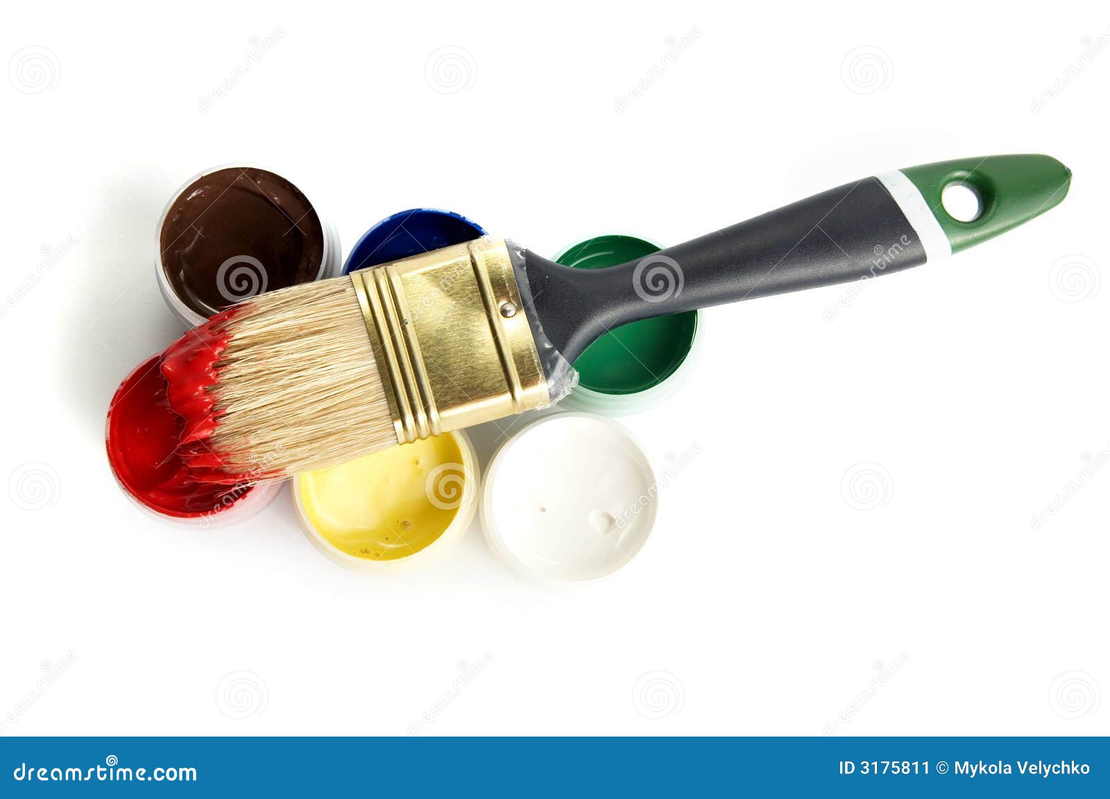 Pots With Paints Picture. Image 3175811