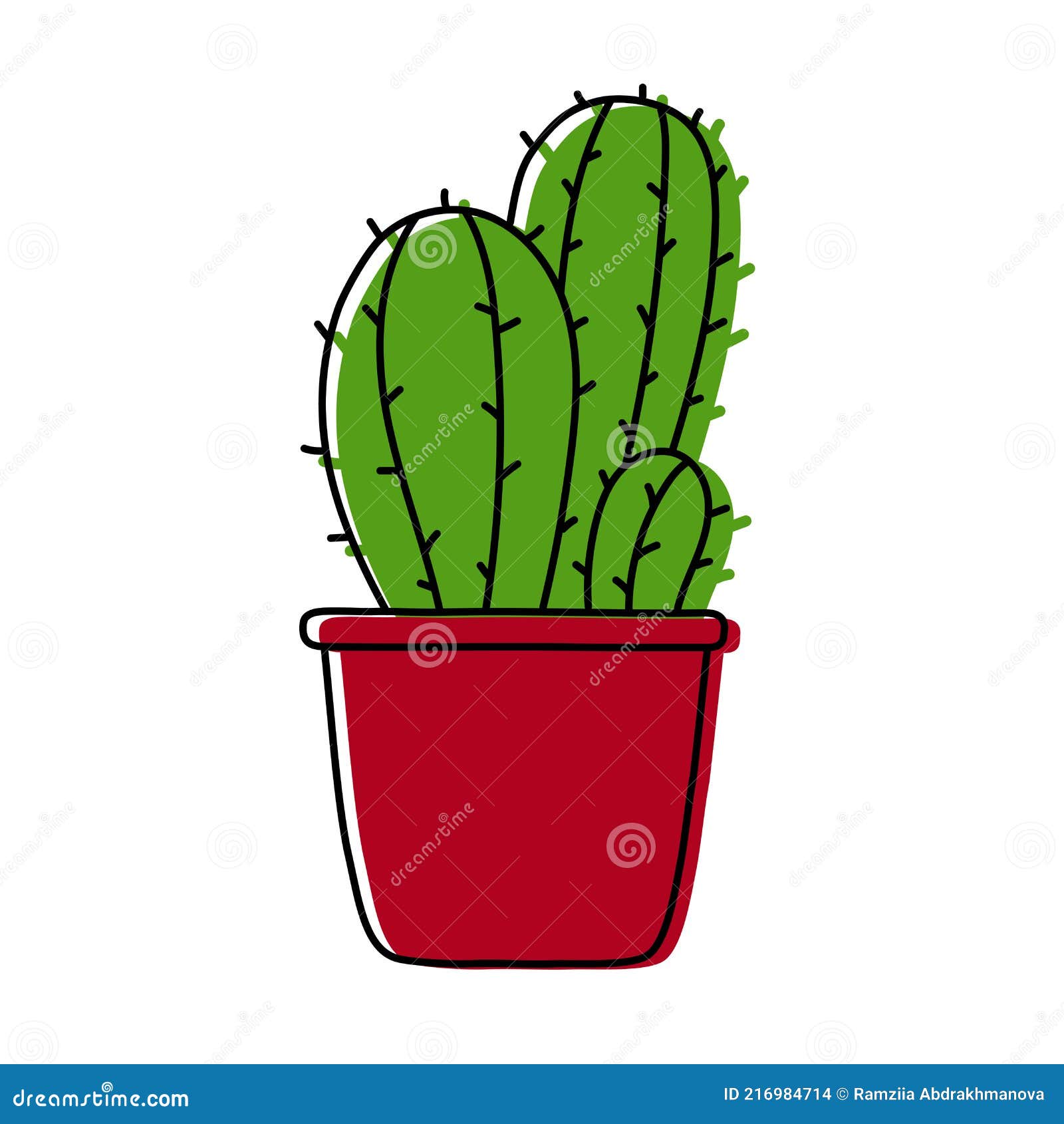 Cactus Pot: ilustrações stock 436615756, Shutterstock