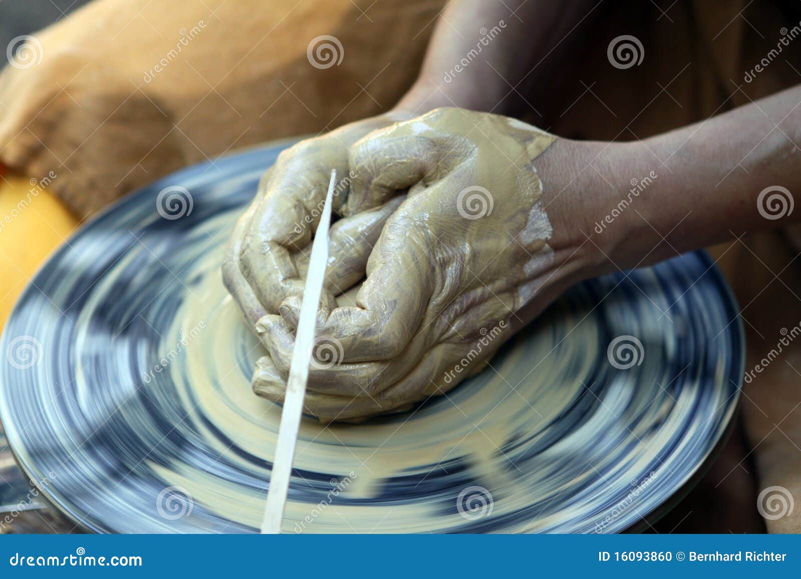 The potter s hands stock photo. Image of potter, wheel 16093860
