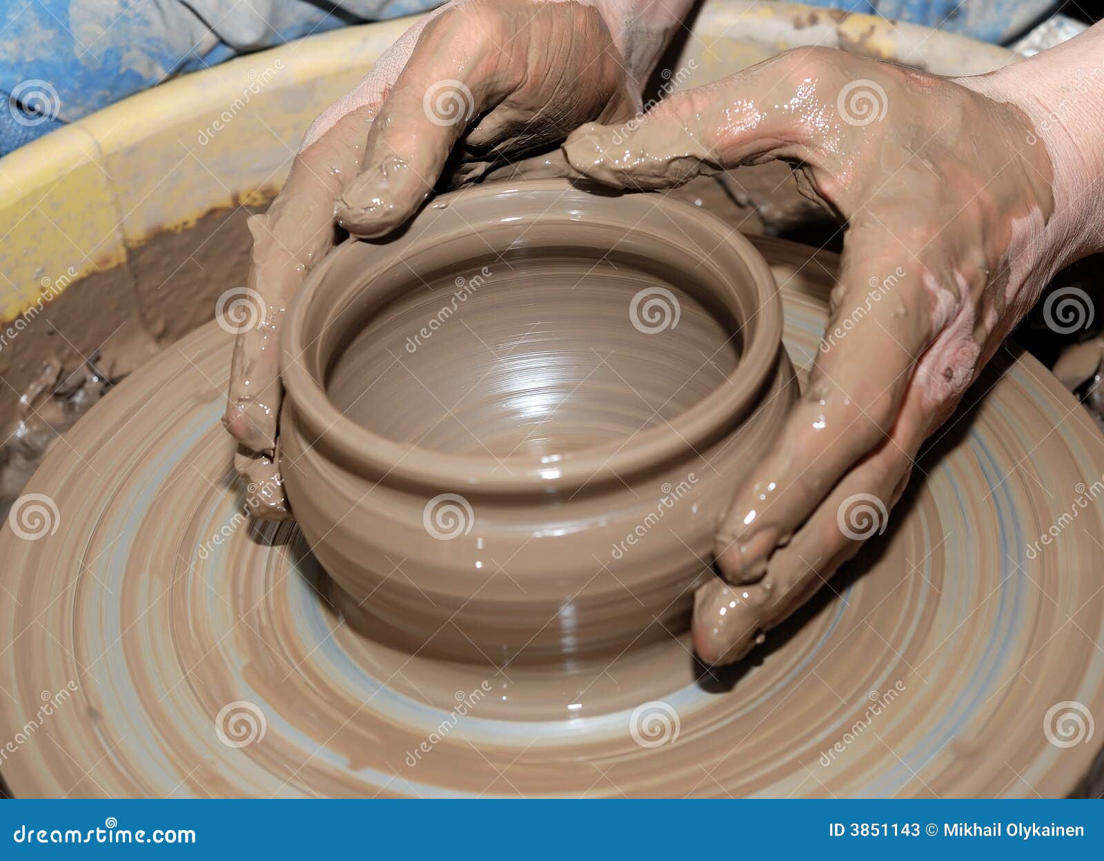 Potter s wheel stock image. Image of trade, pottery, loam 3851143