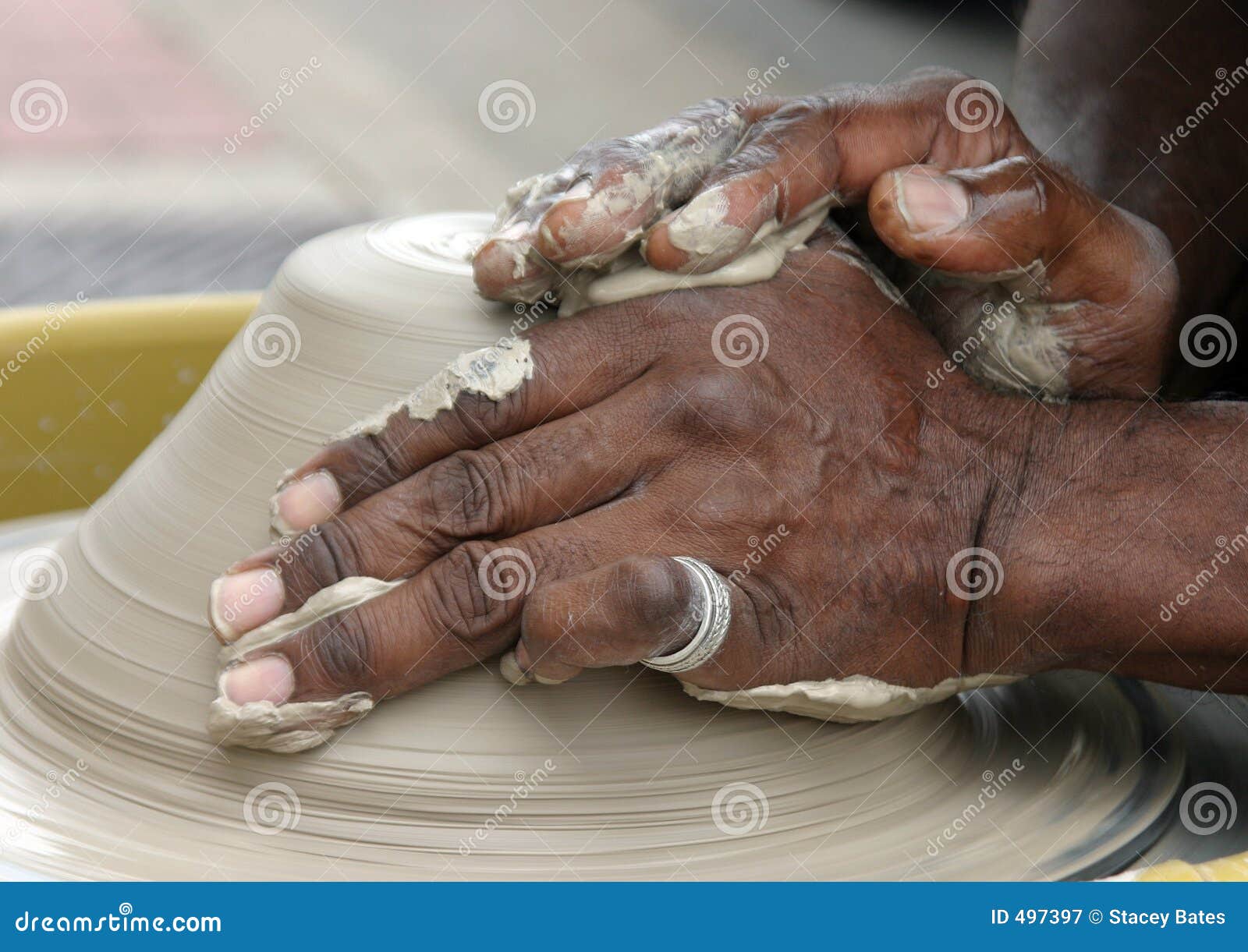 Potters Hands stock image. Image of african, black, bowl 497397