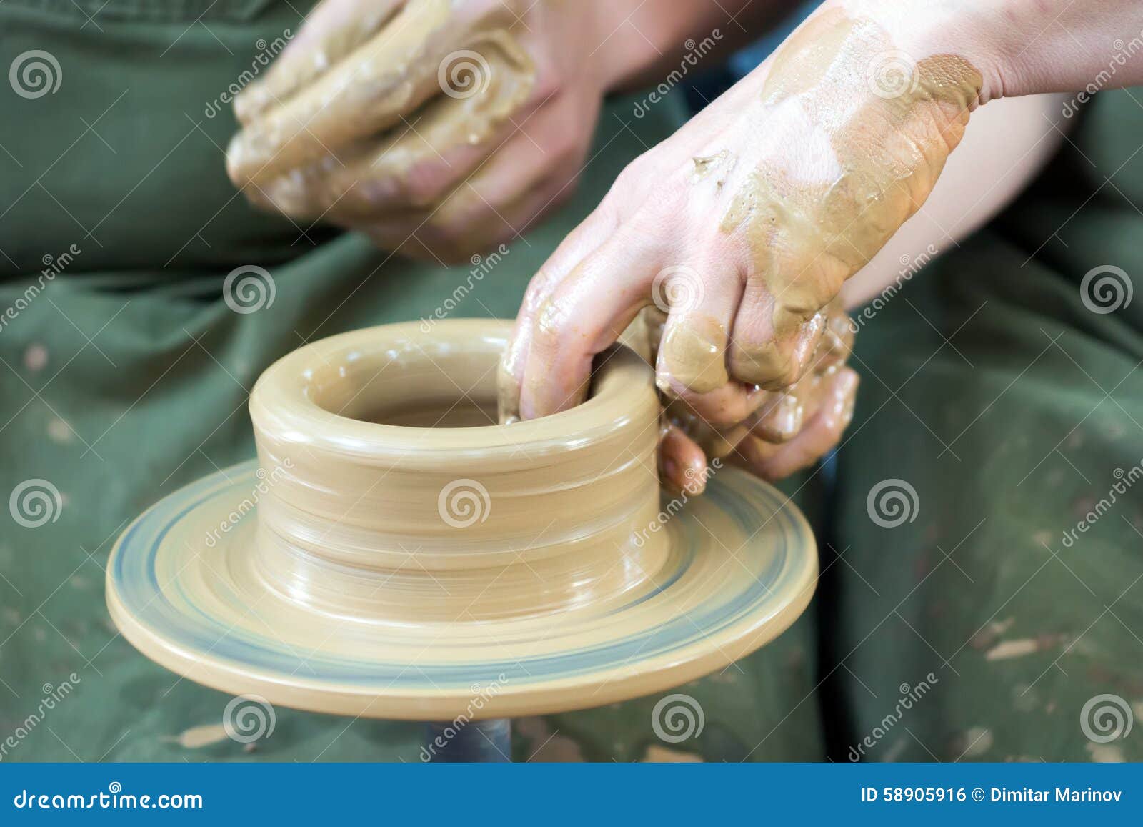 Potters hands stock photo. Image of fingers, traditional 58905916