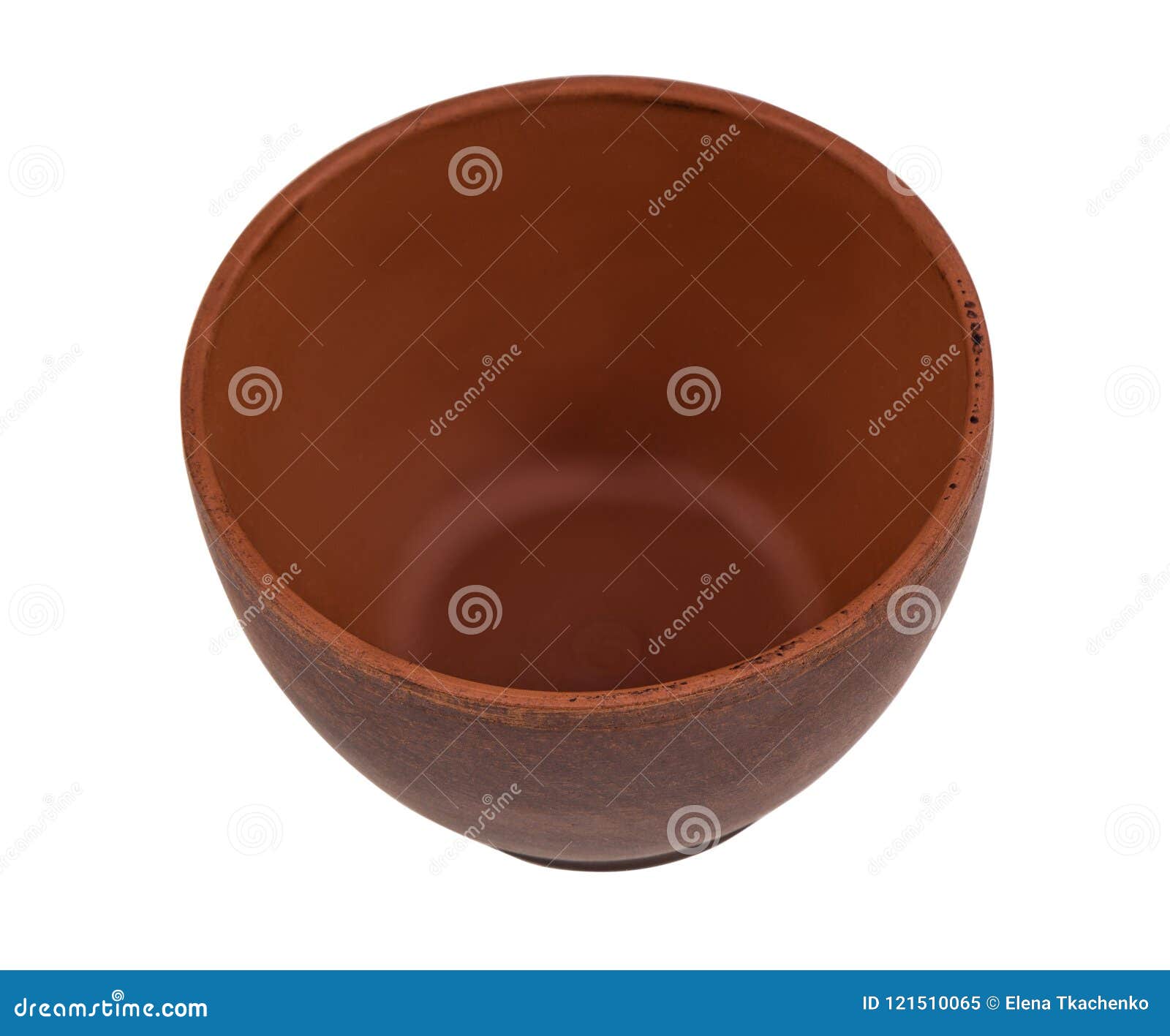 Pottery Brown Isolated on White Stock Image - Image of retro