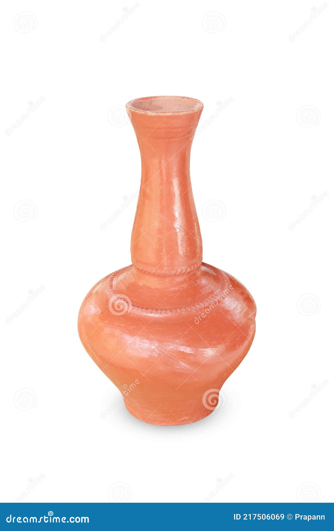 Pottery Clay Jug on a White Background Stock Image Image of culture