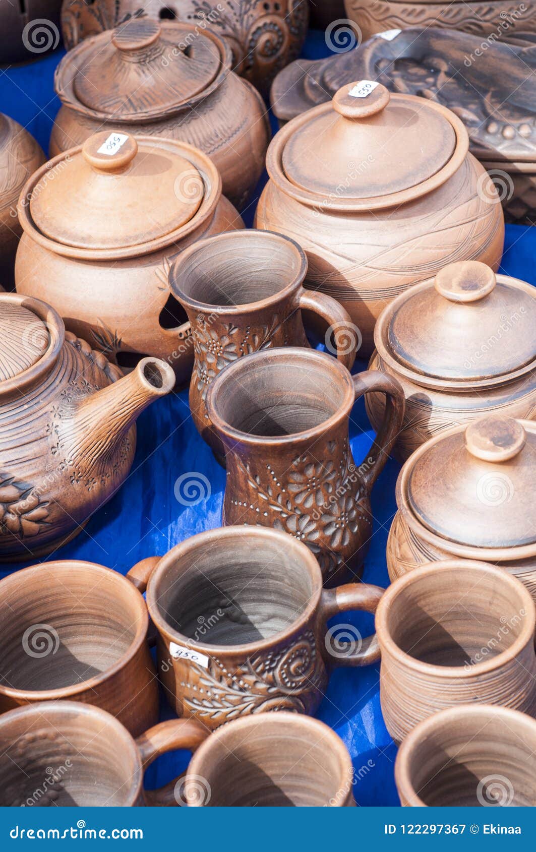 Pottery, Earthenware, Clayware, Crockery, Stoneware Stock Image Image