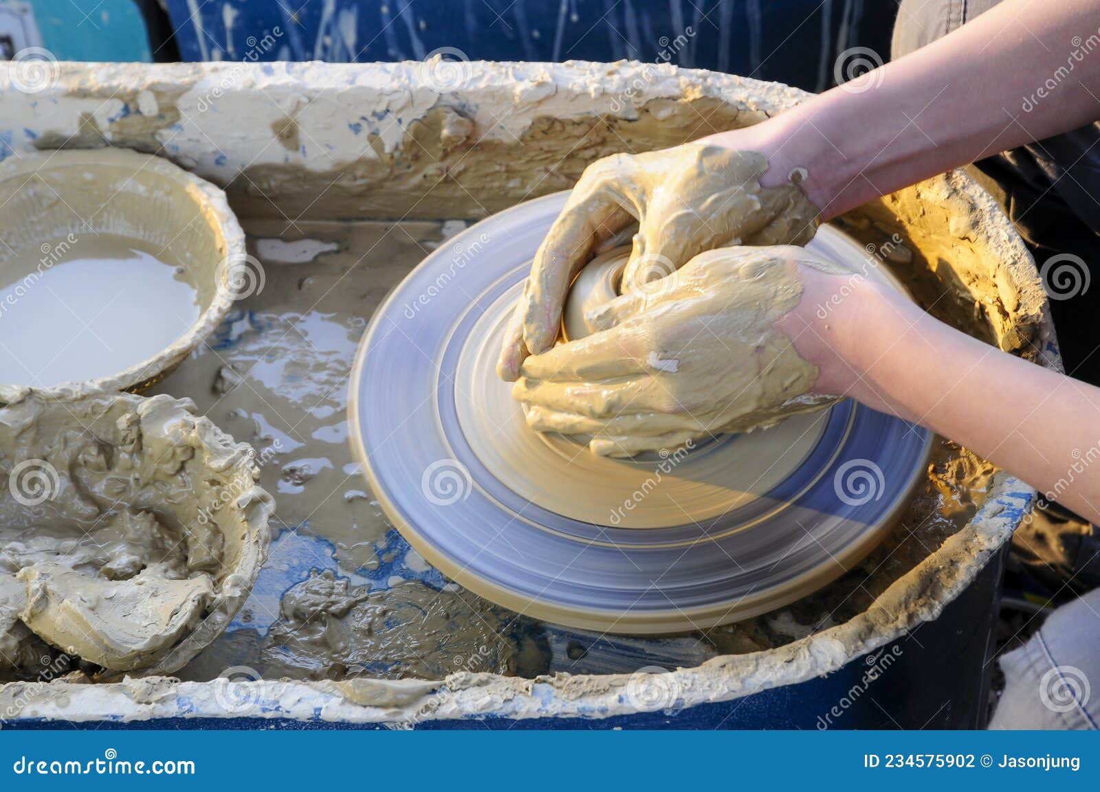 Pottery maker stock photo. Image of provence, worker 234575902