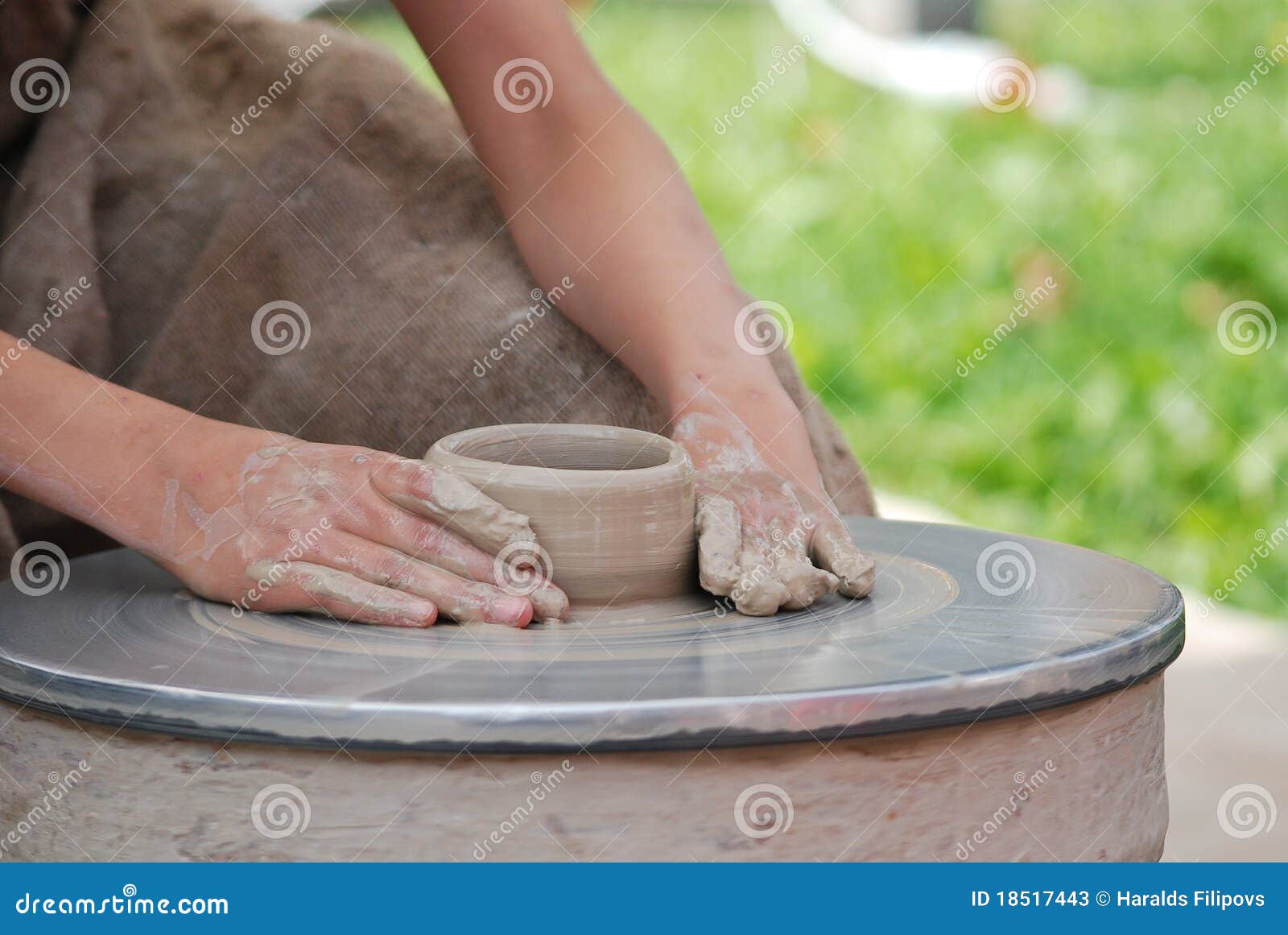 POTTERY WHEEL stock image. Image of turning, wheel, technology 18517443