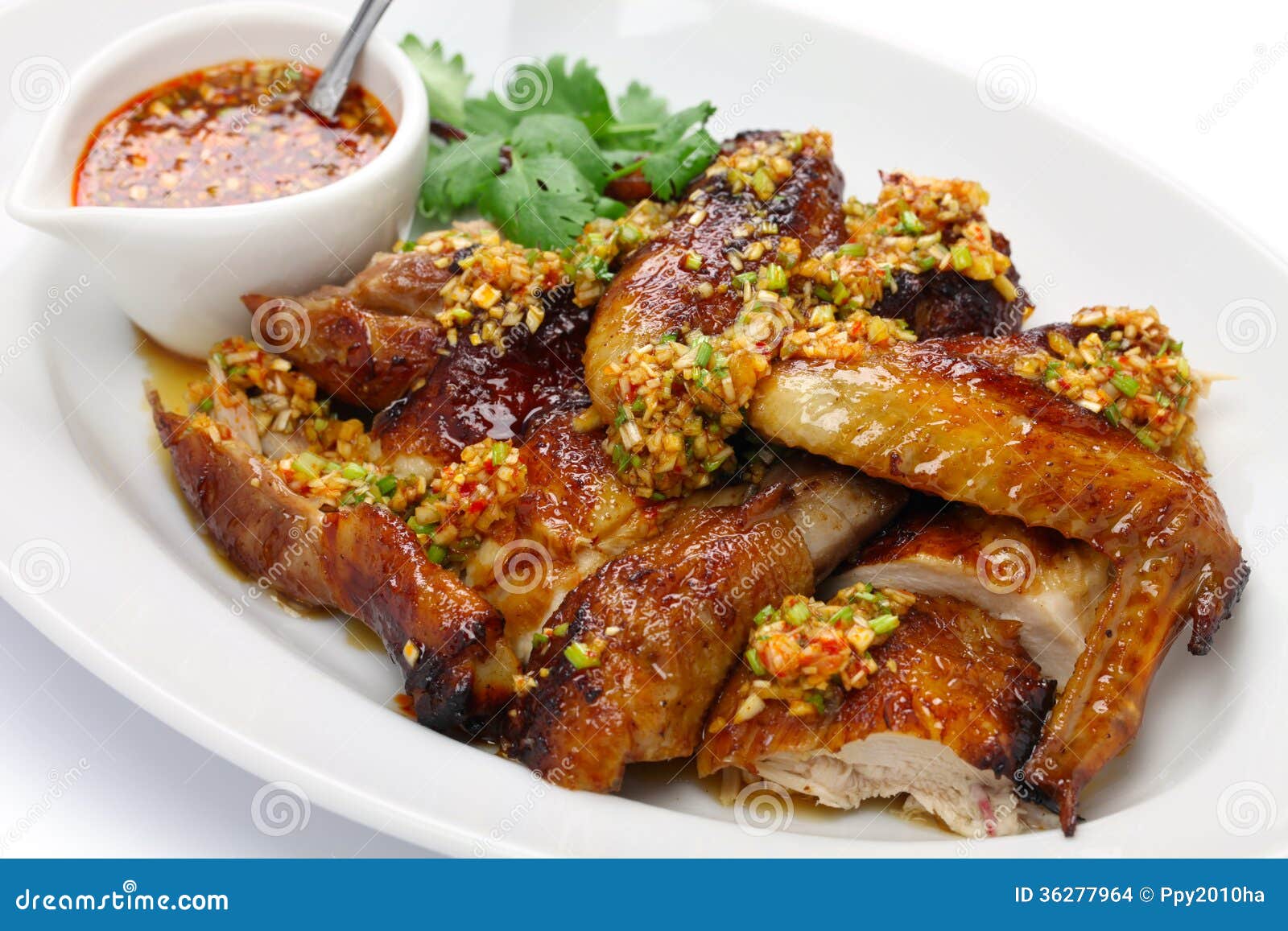 Poulet Frit De Style Chinois Photo stock Image du porcelaine, nourriture 36277964