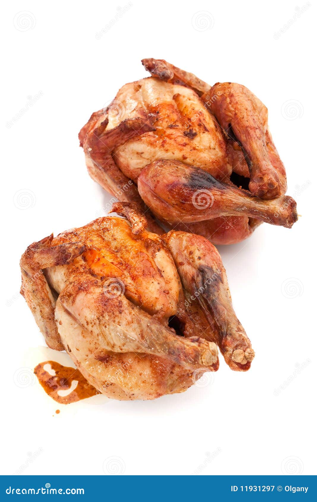 Poulets grillés entiers image stock. Image du fond, volaille - 11931297