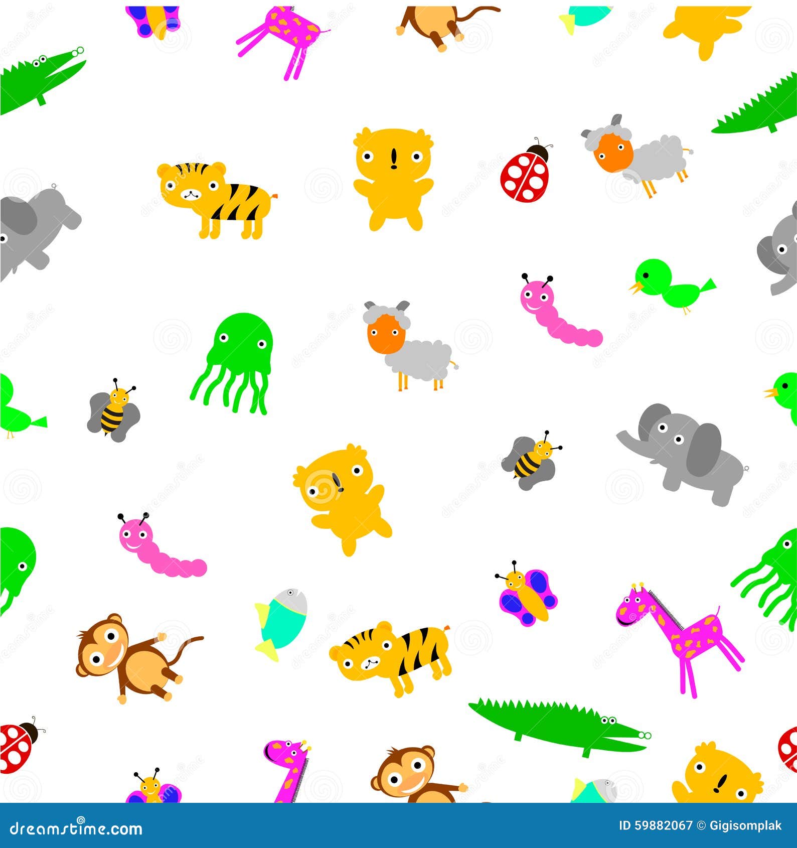 Pour Le Motif De Tissu De Bebe Animaux Mignons Sans Couture De Bebe Au Fond Blanc Illustration De Vecteur Illustration Du Nature Neuf Pour Le Motif De Tissu De Bebe Animaux Mignons Sans Couture De Bebe Au Fond Blanc Illustration De Vecteur Illustration Du Nature Neuf