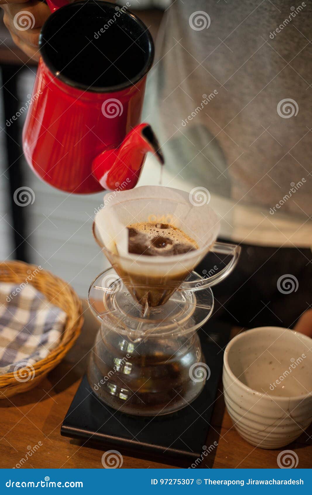 Pour Over Coffee Drip Brewing Stock Image Image of beer, espresso