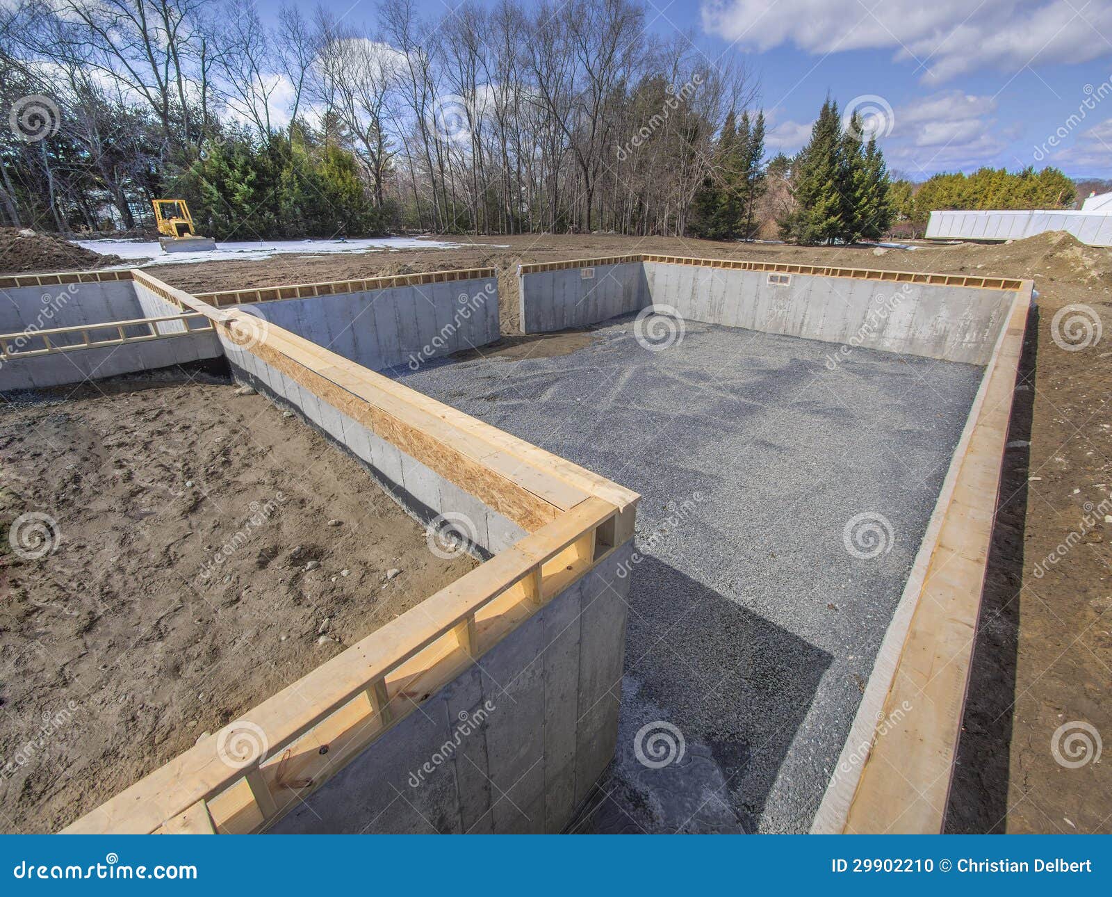 New House  Foundation  Construction  Stock Photo Image of 