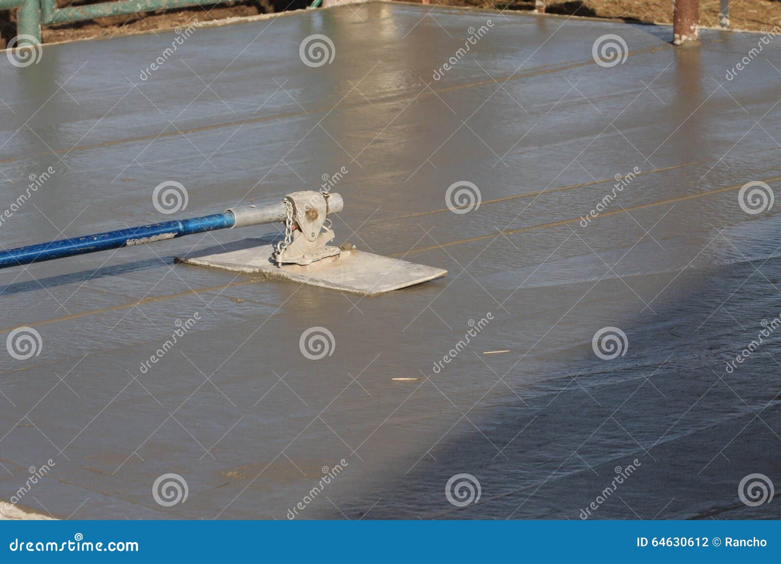Pouring cement wet stock photo. Image of chute, tool 64630612