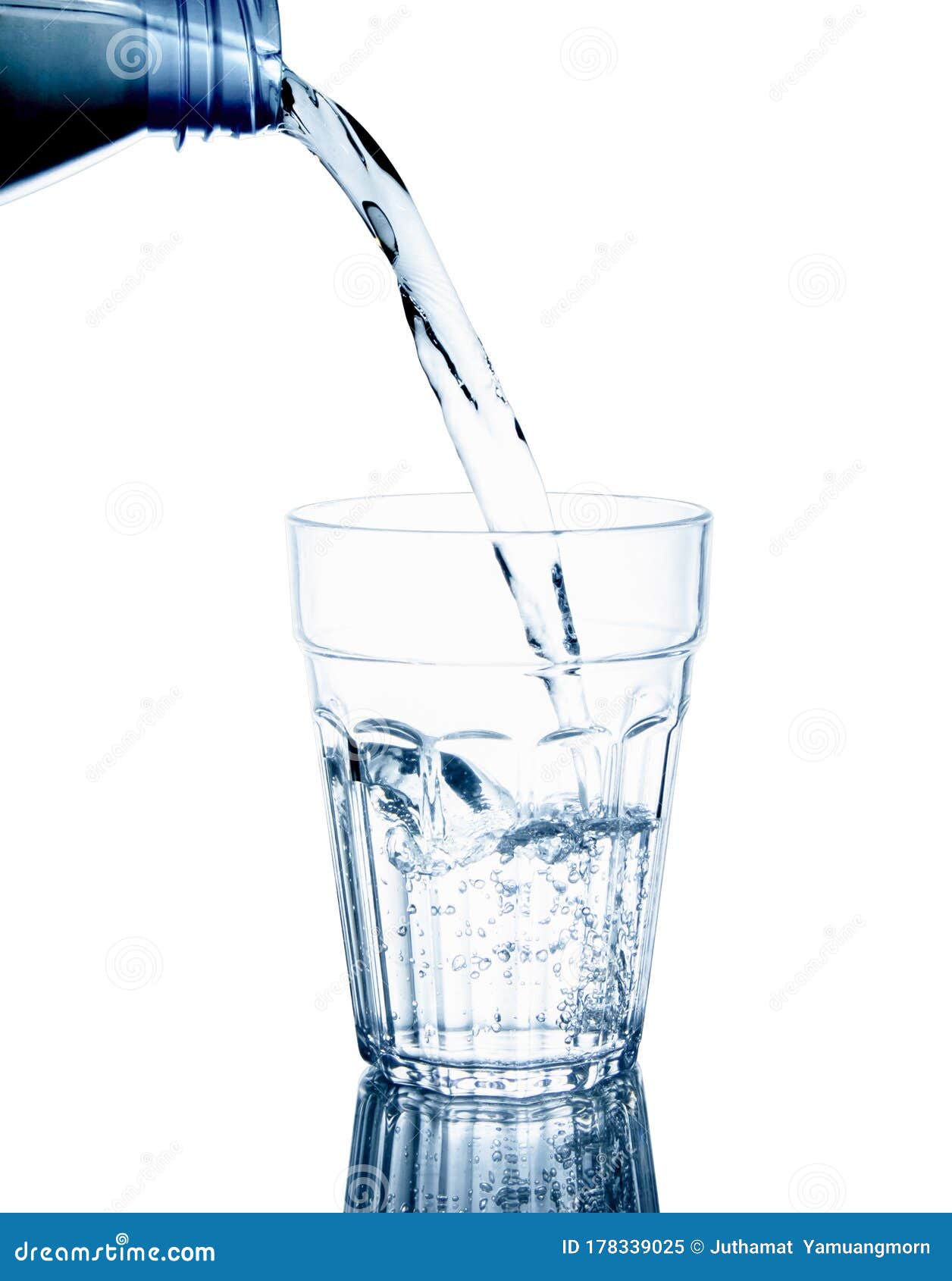 Pouring Clean Drinking Water on a Transparent Glass. for Health Concepts  Stock Image - Image of full, healthy: 178339025